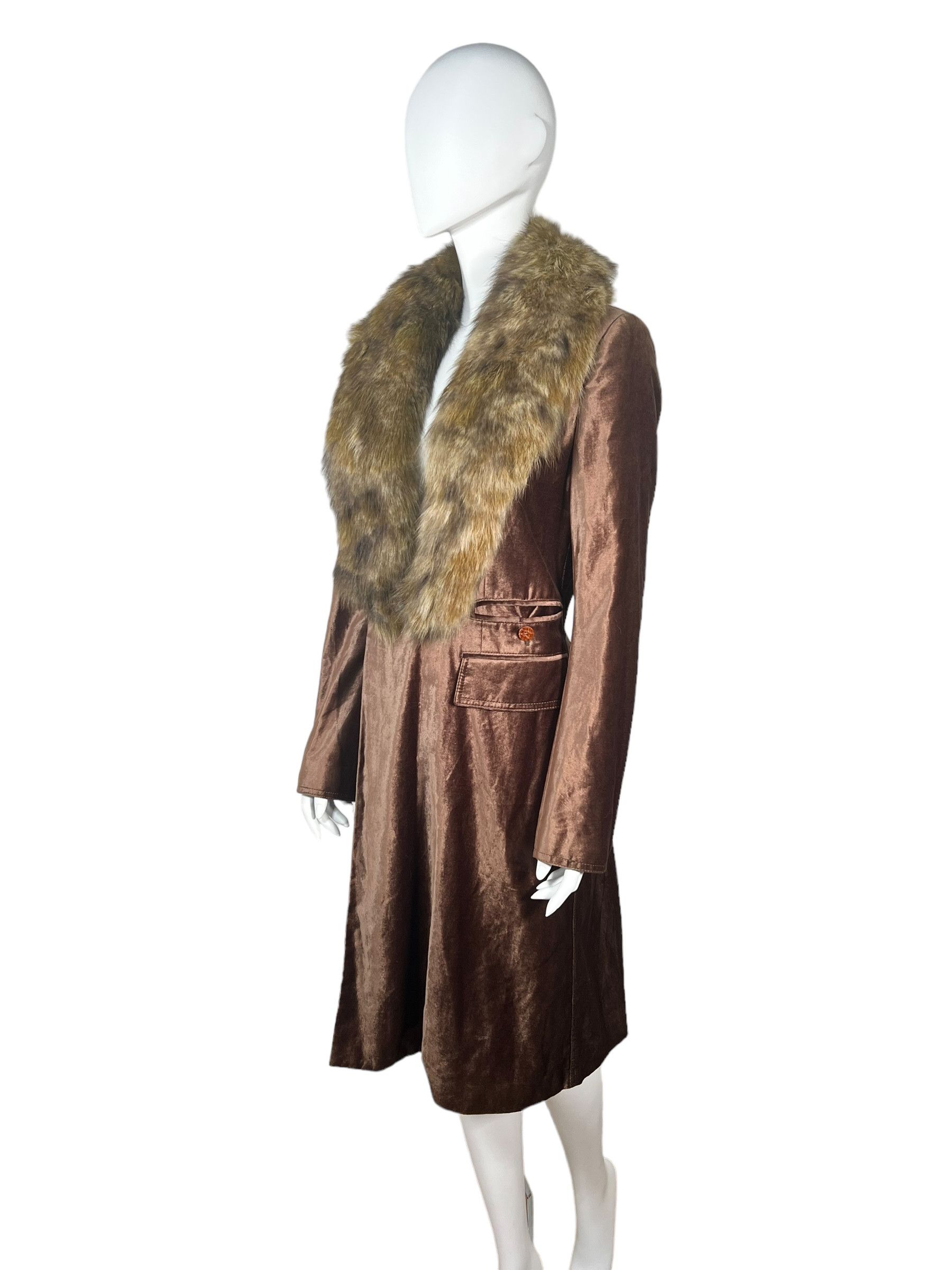 plein sud Plein Sud by Fayçal Amor Satin & Coyote Coat Size L / US 10 / IT 46 - 2 Thumbnail
