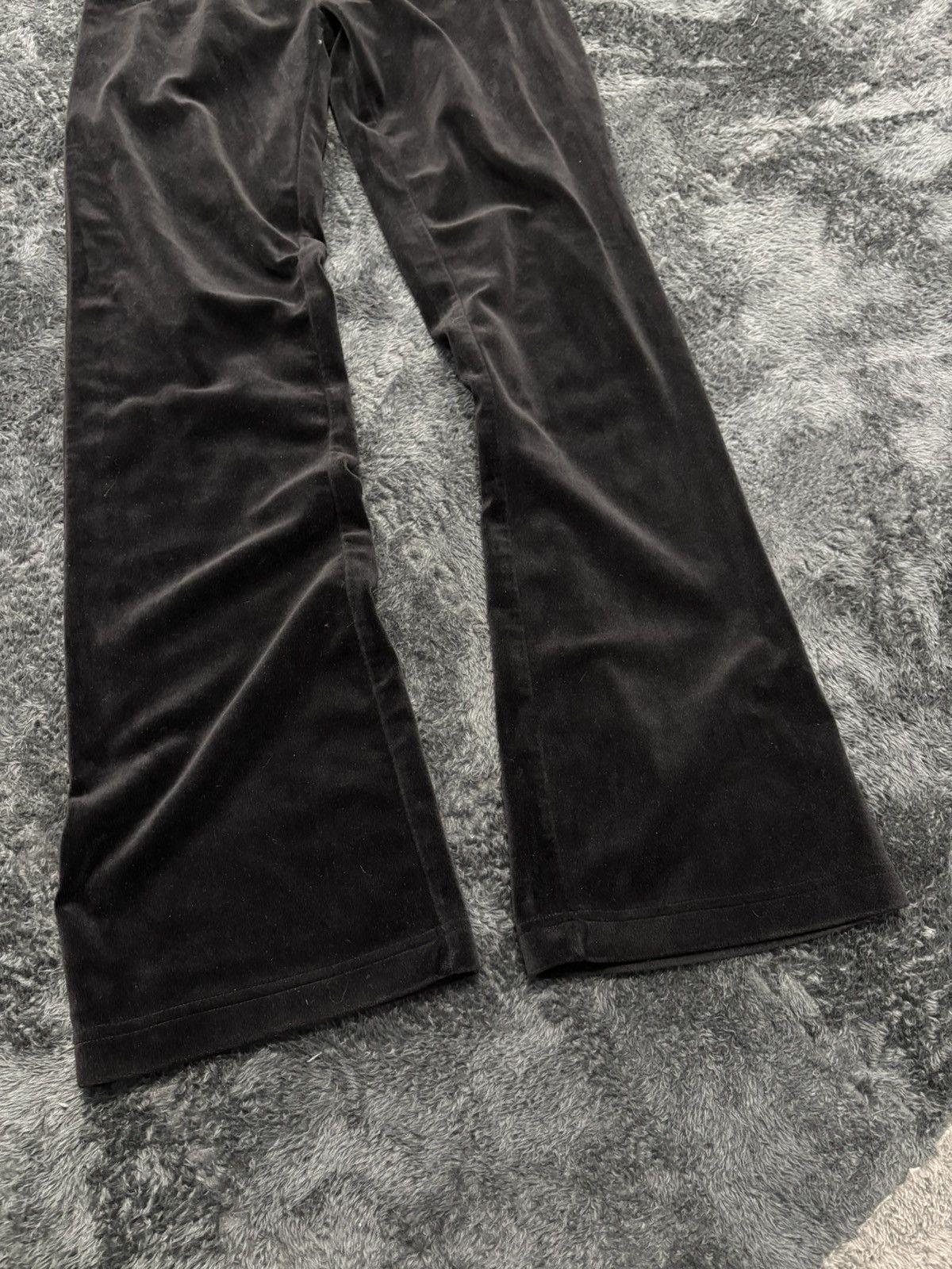 Juicy Couture Juicy Couture Black Velour Big Logo Suit Hoodie + Pants Size XS / US 0-2 / IT 36-38 - 3 Thumbnail