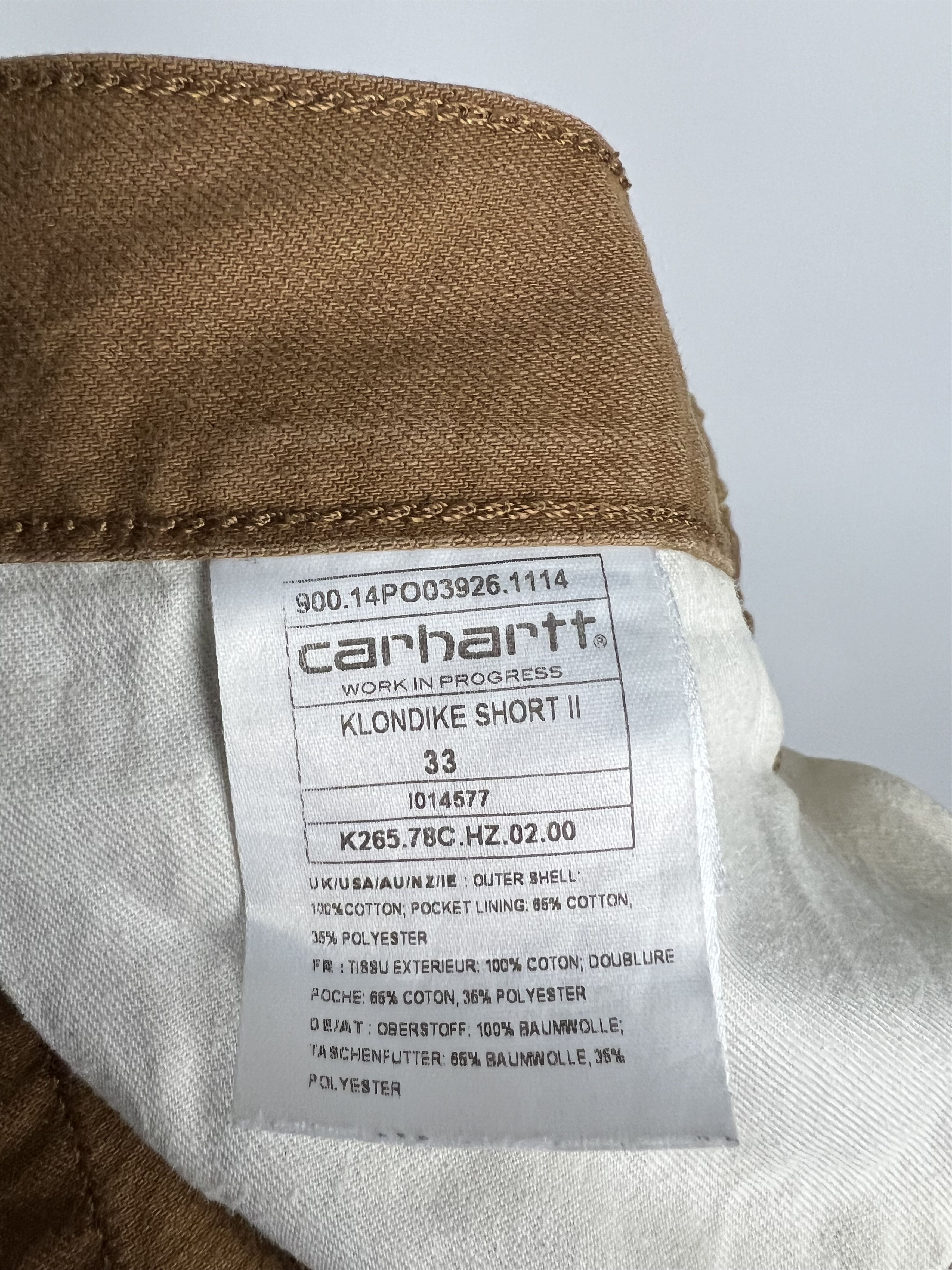 Carhartt × Carhartt Wip Carhartt Klondike Short II Size 33 Size US 32 / EU 48 - 6 Thumbnail