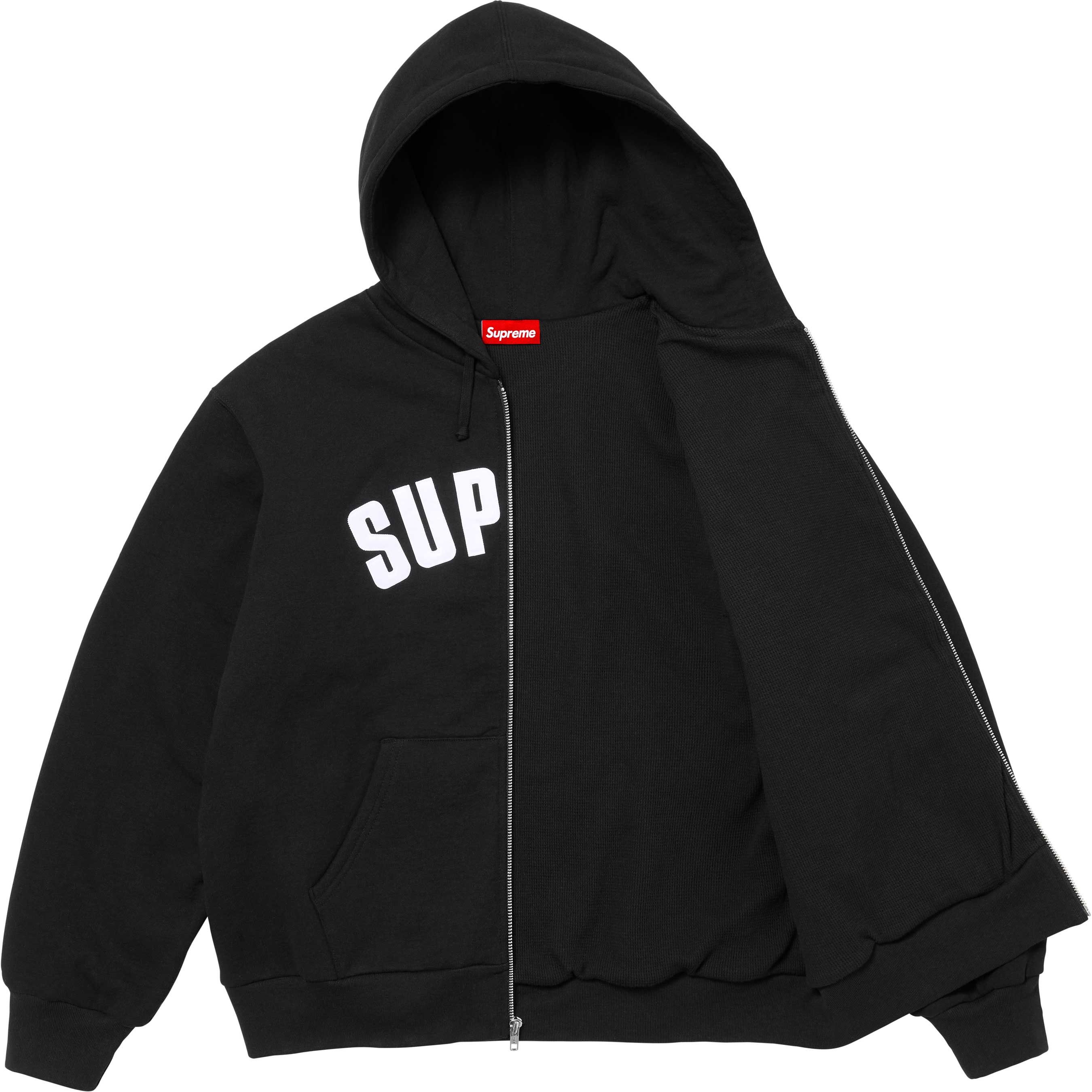 Supreme Supreme Arc Thermal Lined Zip Up Hooded Sweatshirt | Grailed