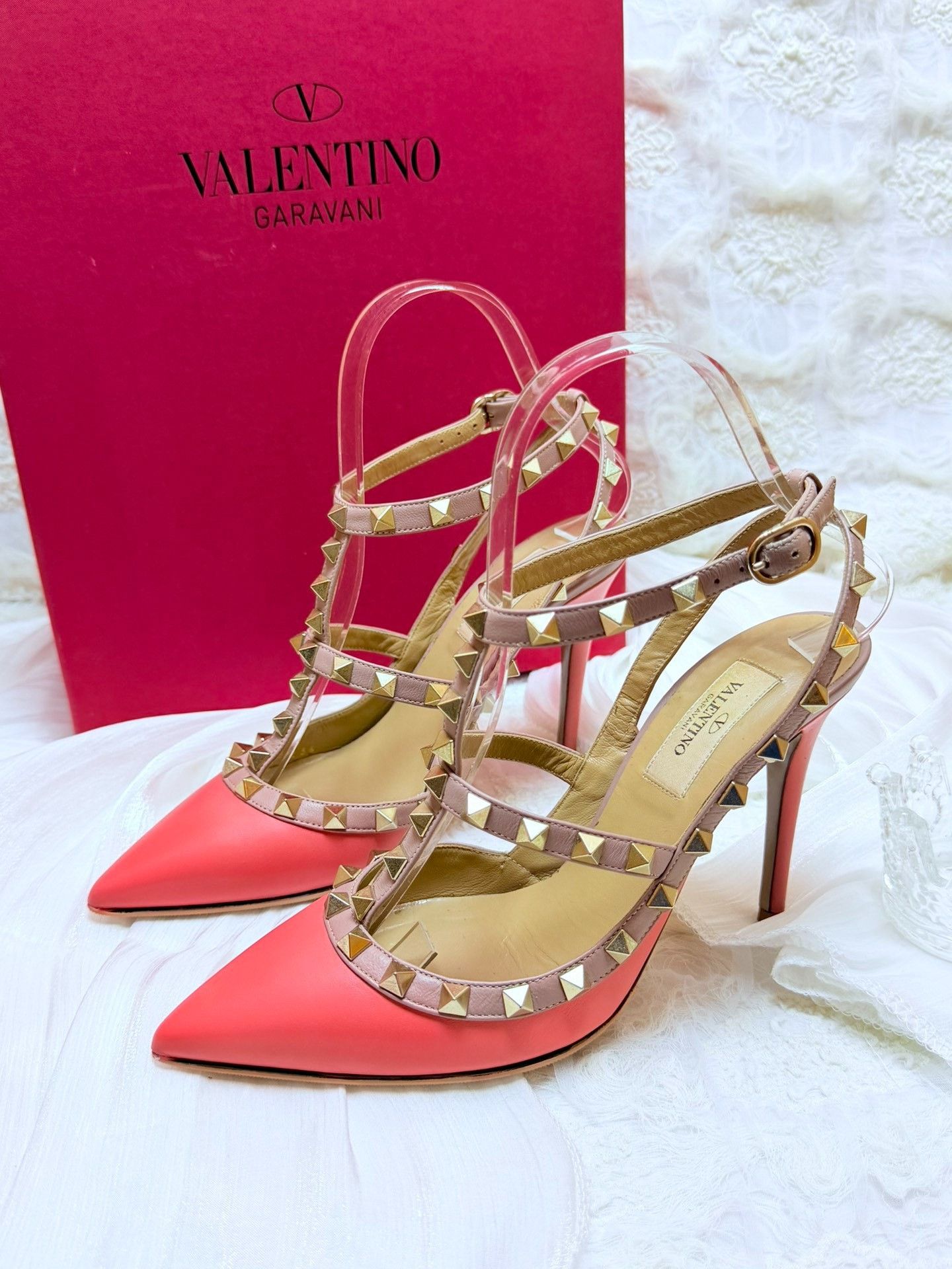 Valentino Valentino Pink Sandals us_6 Women Size US 6 / IT 36 - 1 Thumbnail
