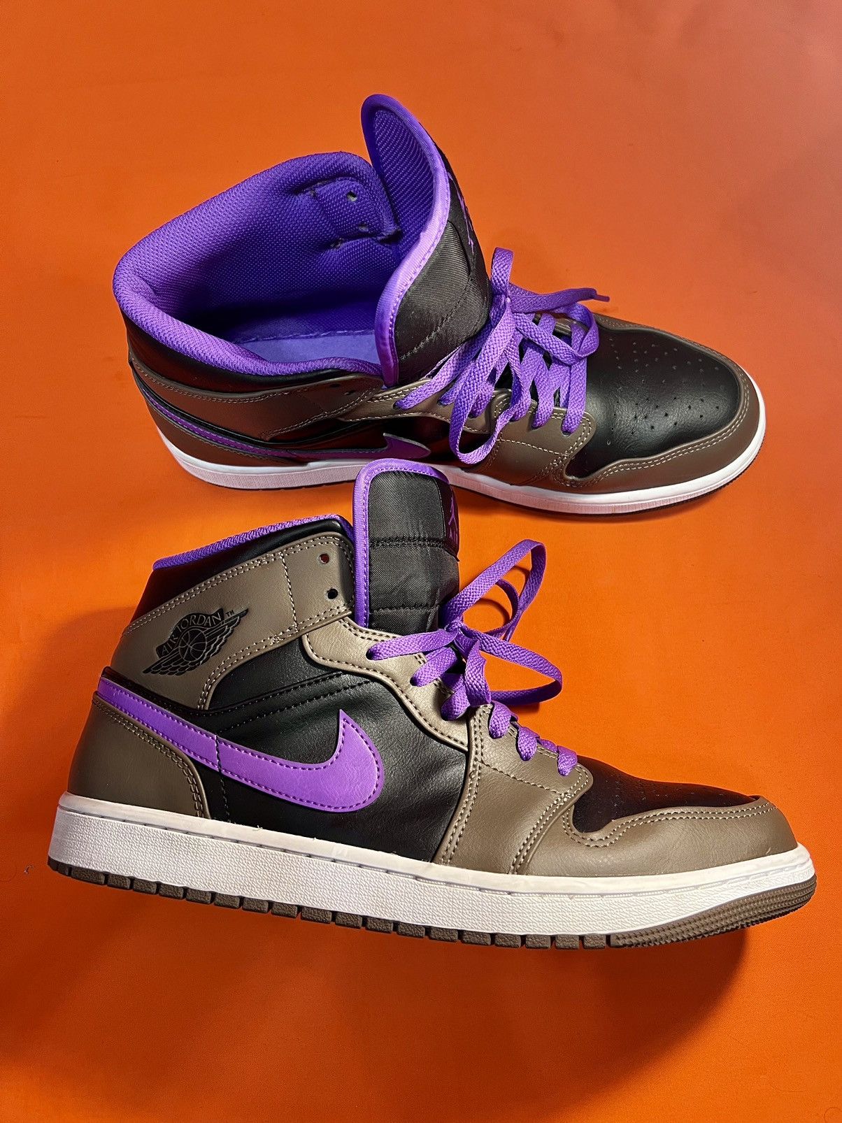 Nike Shoes Air Jordan 1 Mid Retro “Palomino/Purple Mocha” 2024 Jordan Brand Jordan 1 Mid Purple Mocha | Grailed main image 2