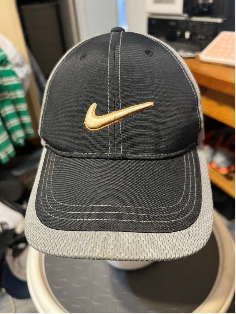 Nike Men's Nike Golf Black Grey One Size Fitted Hat Size ONE SIZE - 1 Thumbnail