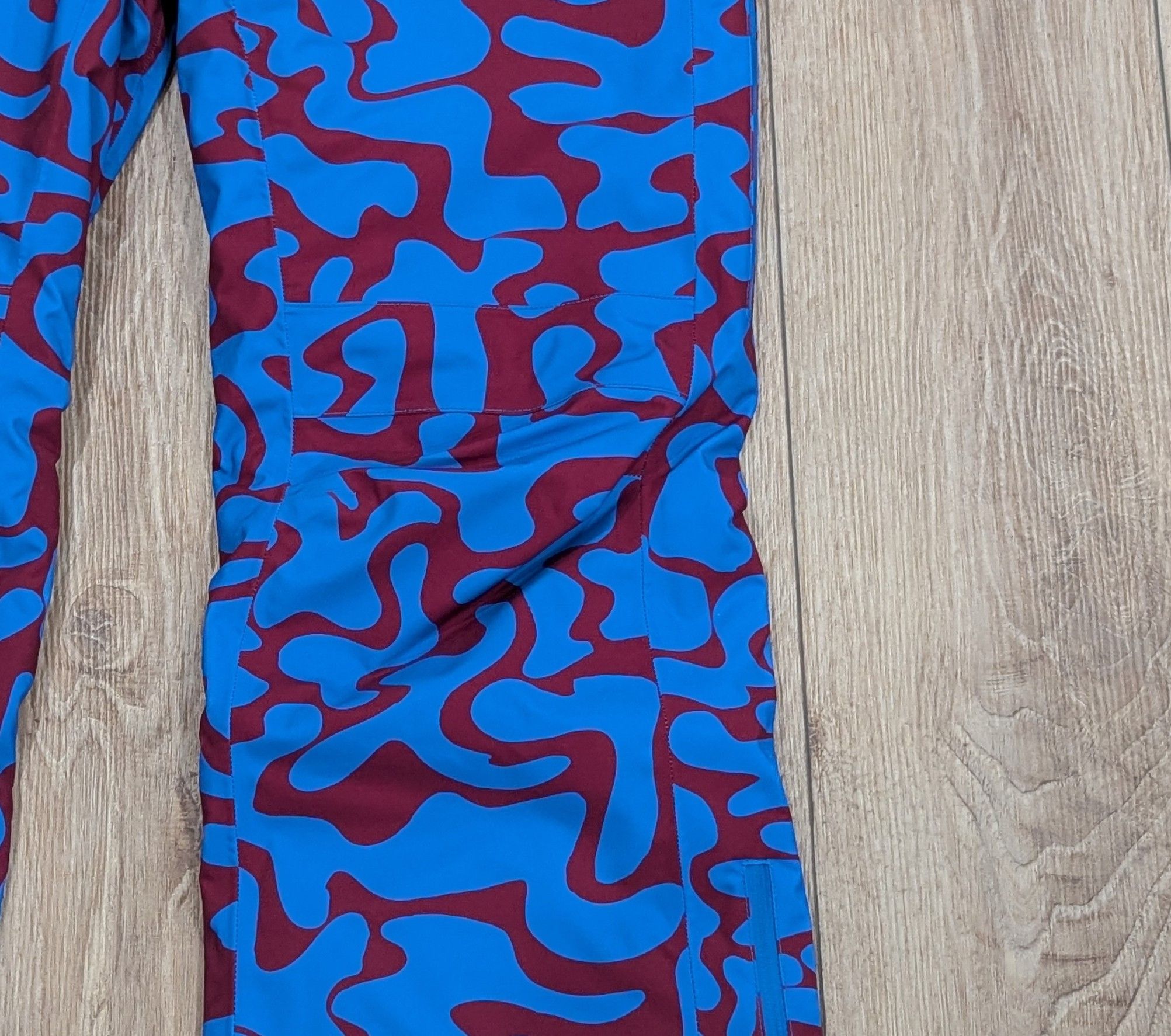 Aztech Mountain Aztech Mountain Folkh Abstract Wave Ski Pants Blue Medium Size US 32 / EU 48 - 3 Thumbnail