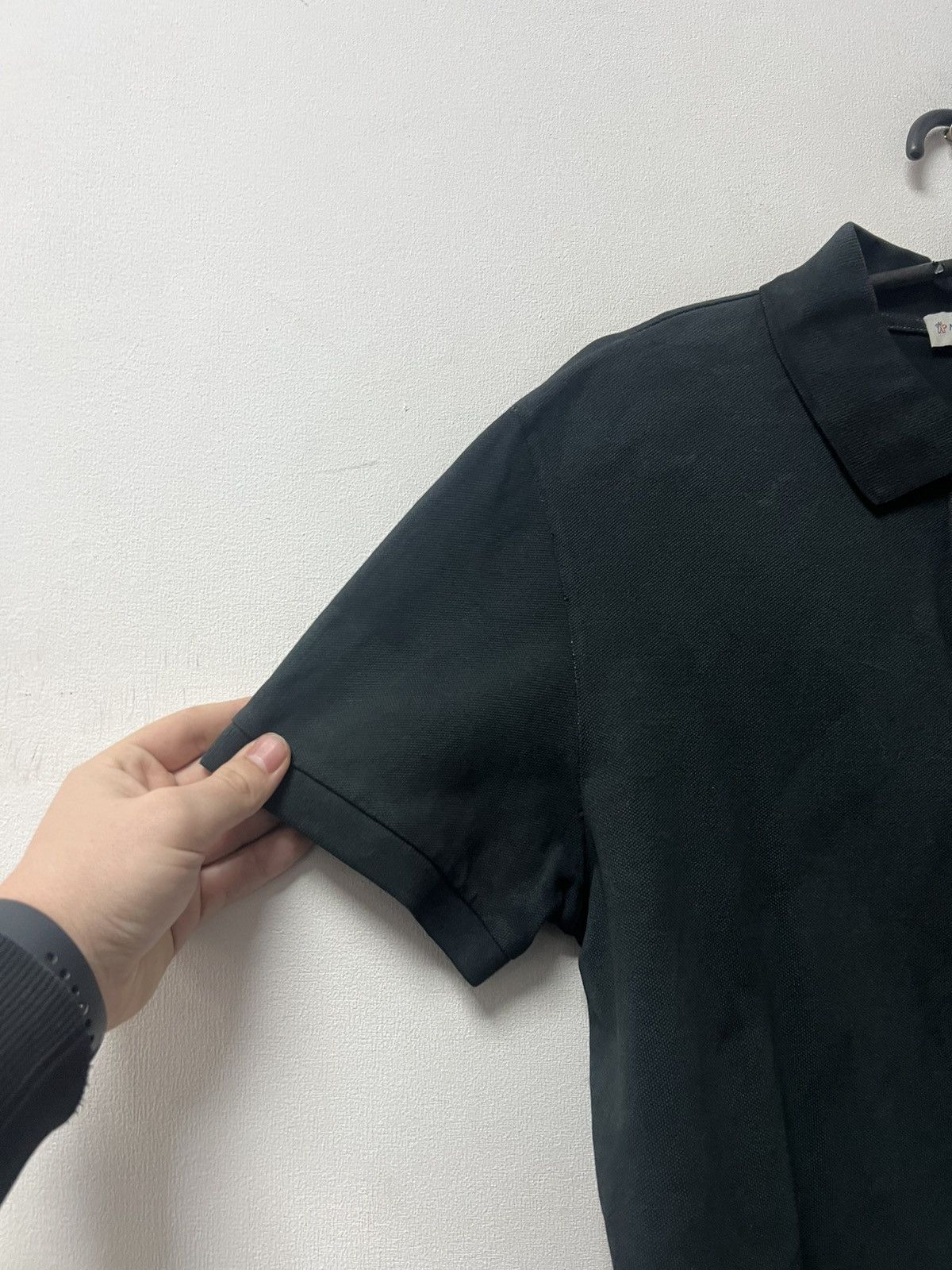 Moncler Moncler Polo T-shirt Big Logo Black Size US XL / EU 56 / 4 - 3 Thumbnail