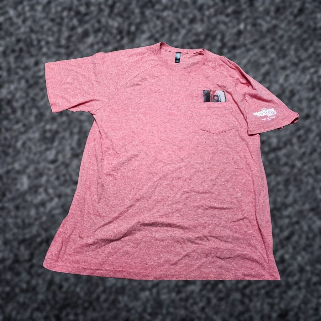 Vintage VINTAGE District Made Guardians of the Galaxy Vol. 2 Promo Pocket T Shirt XL Red Unisex Adults Short Sleeve Crew Neck Men Women Size XL / US 12-14 / IT 48-50 - 1 Thumbnail