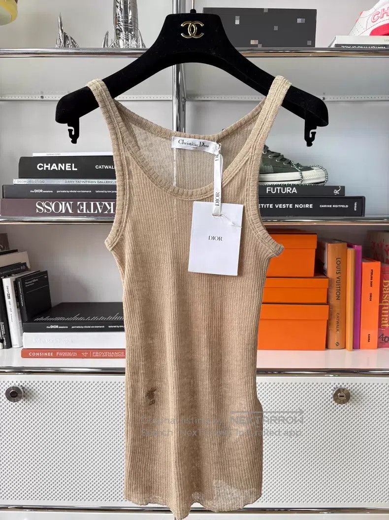 Dior Dior Nude little bee embroidery knitted vest Size XS / US 0-2 / IT 36-38 - 1 Thumbnail