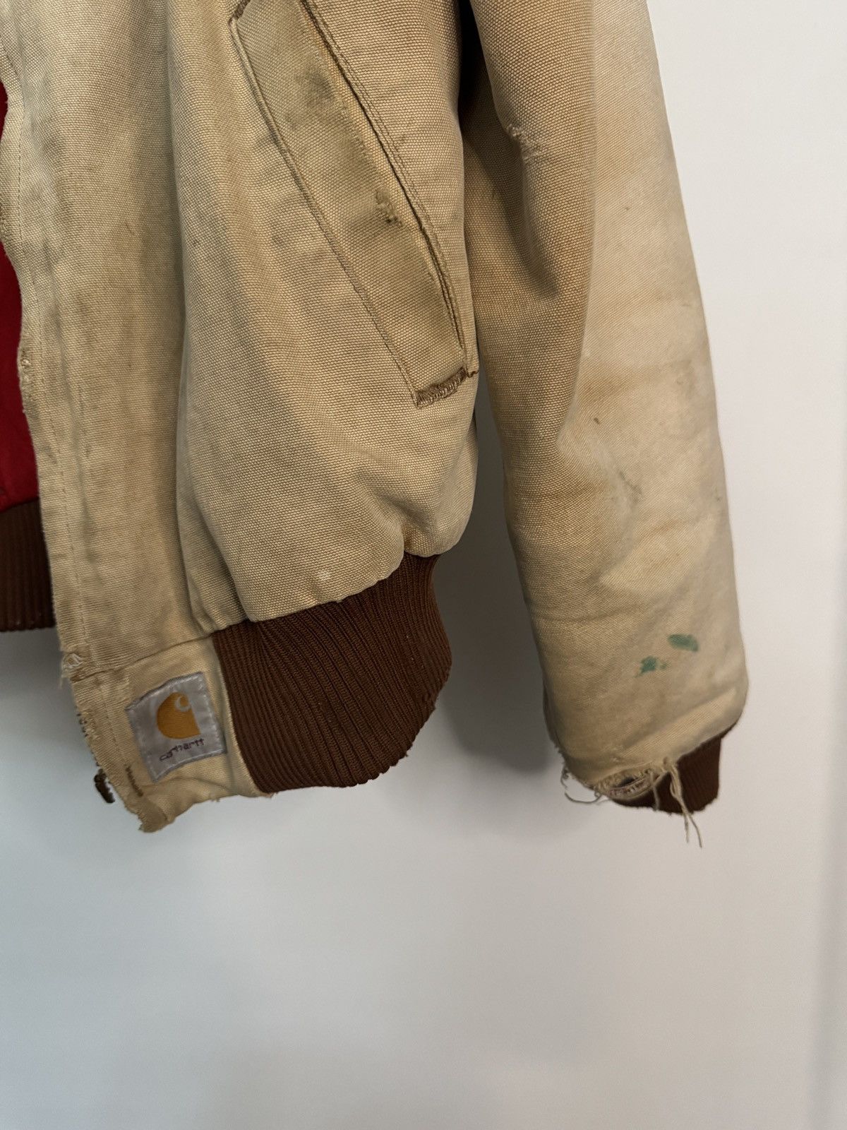 Carhartt Vintage Thrashed Carhartt Santa Fe Jacket Size US L / EU 52-54 / 3 - 3 Thumbnail