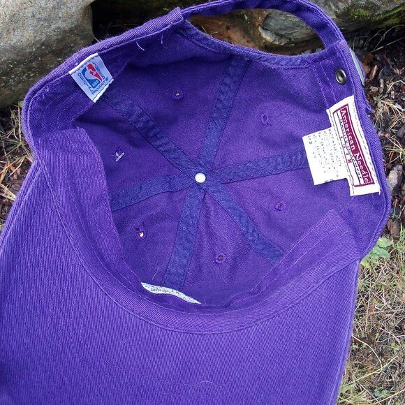 NBA × Vintage NWT Vintage American Needle Los Angeles Lakers Strap Hat Size ONE SIZE - 5 Thumbnail