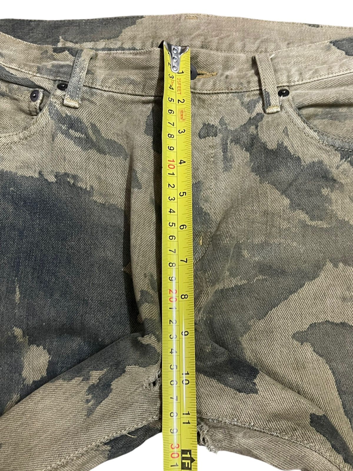 Uniqlo Vintage Japanese Uniqlo Painted Camouflage Style Jeans Size US 32 / EU 48 - 15 Thumbnail