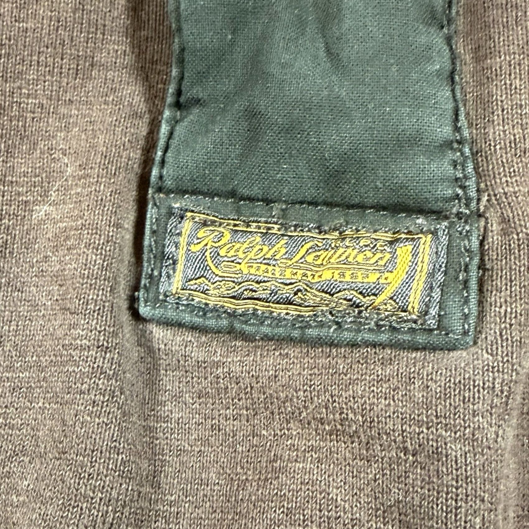 Polo Ralph Lauren VINTAGE Polo Ralph Lauren Sweatshirt Quarte r Button Mock Jacket Brown Mens M Size US M / EU 48-50 / 2 - 4 Thumbnail