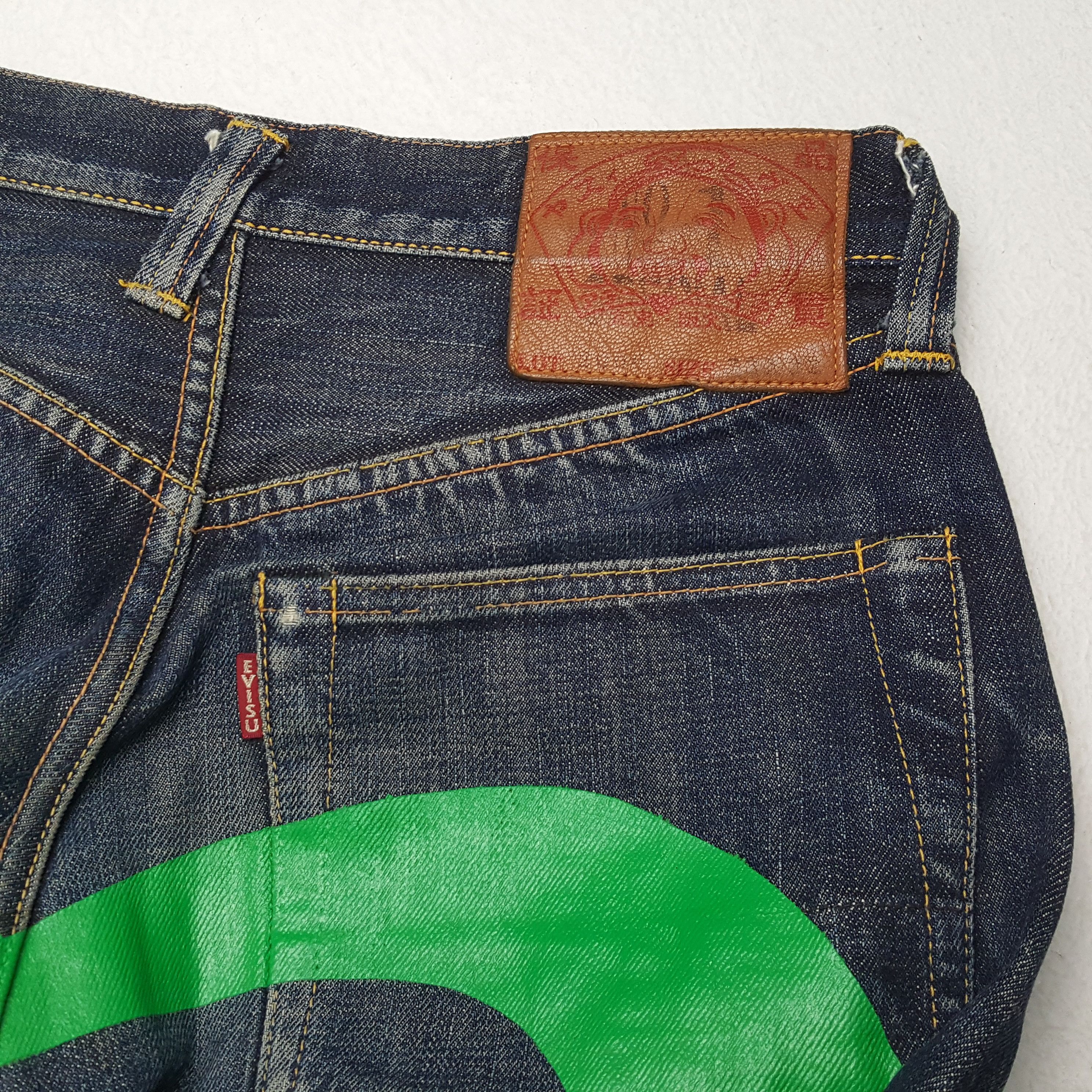 Evisu × Japanese Brand × Vintage EVISU Jeans Japanese Brand Streetwear Custom Daicock Style Size US 29 - 15 Thumbnail