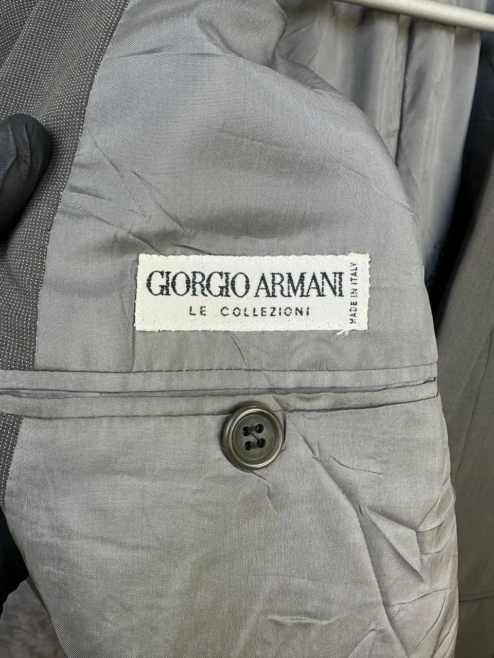 Giorgio Armani Giorgio Armani Le Collezioni Blazer Vintage Gray Wool Jacket Size 52L - 9 Thumbnail