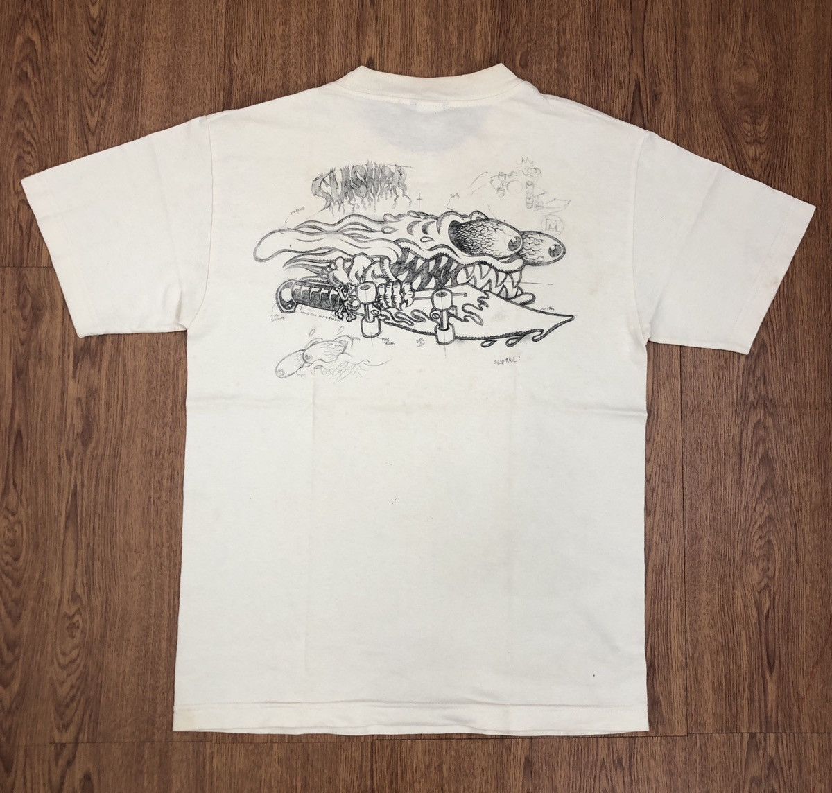 Santa Cruz Skateboards × Shorty's Skateboards × Vintage santa cruz skateboard t-shirt Size US S / EU 44-46 / 1 - 1 Thumbnail