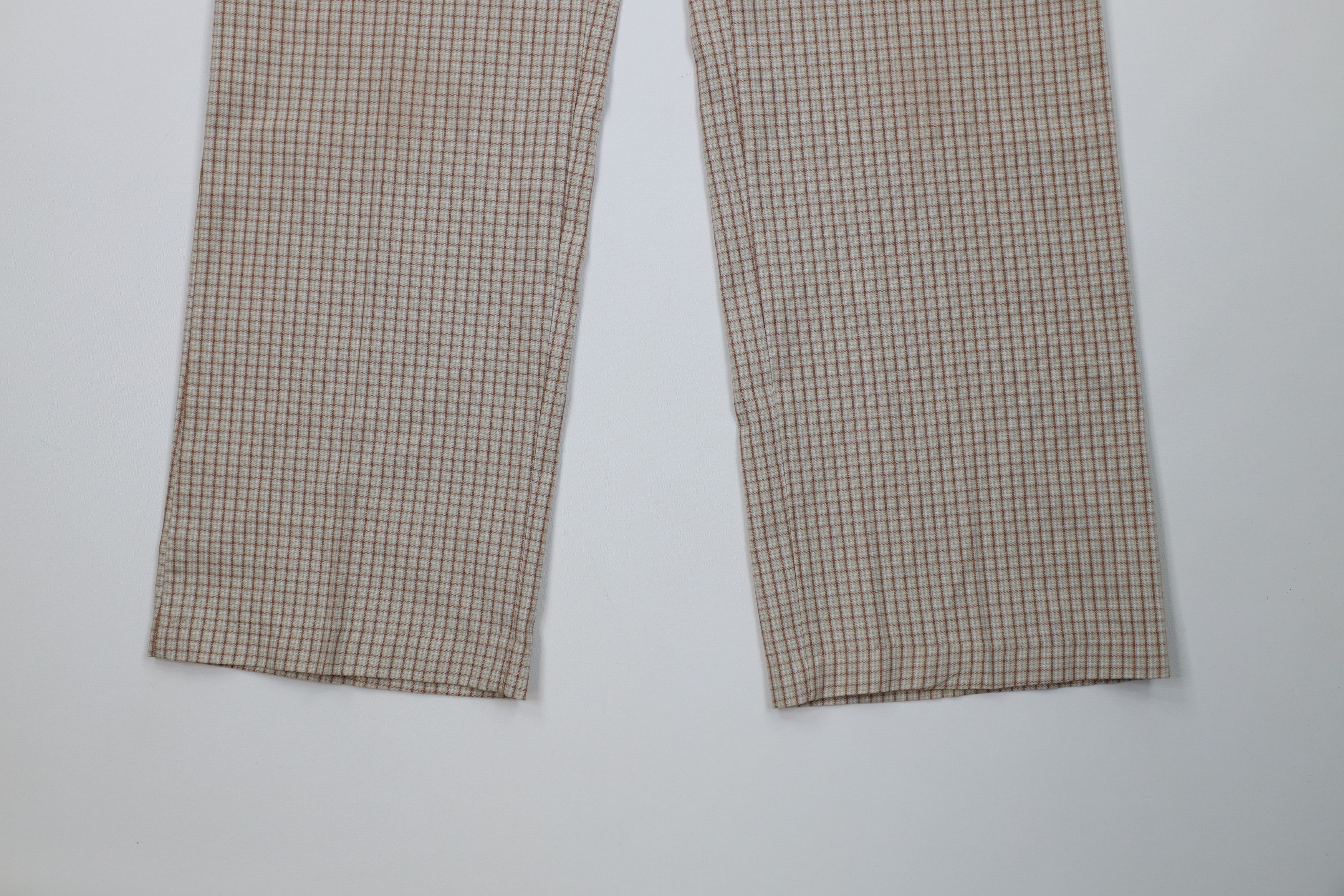 Vintage Vintage 60s 70s Streetwear Wide Leg Chino Pants Plaid USA Size US 34 / EU 50 - 4 Thumbnail
