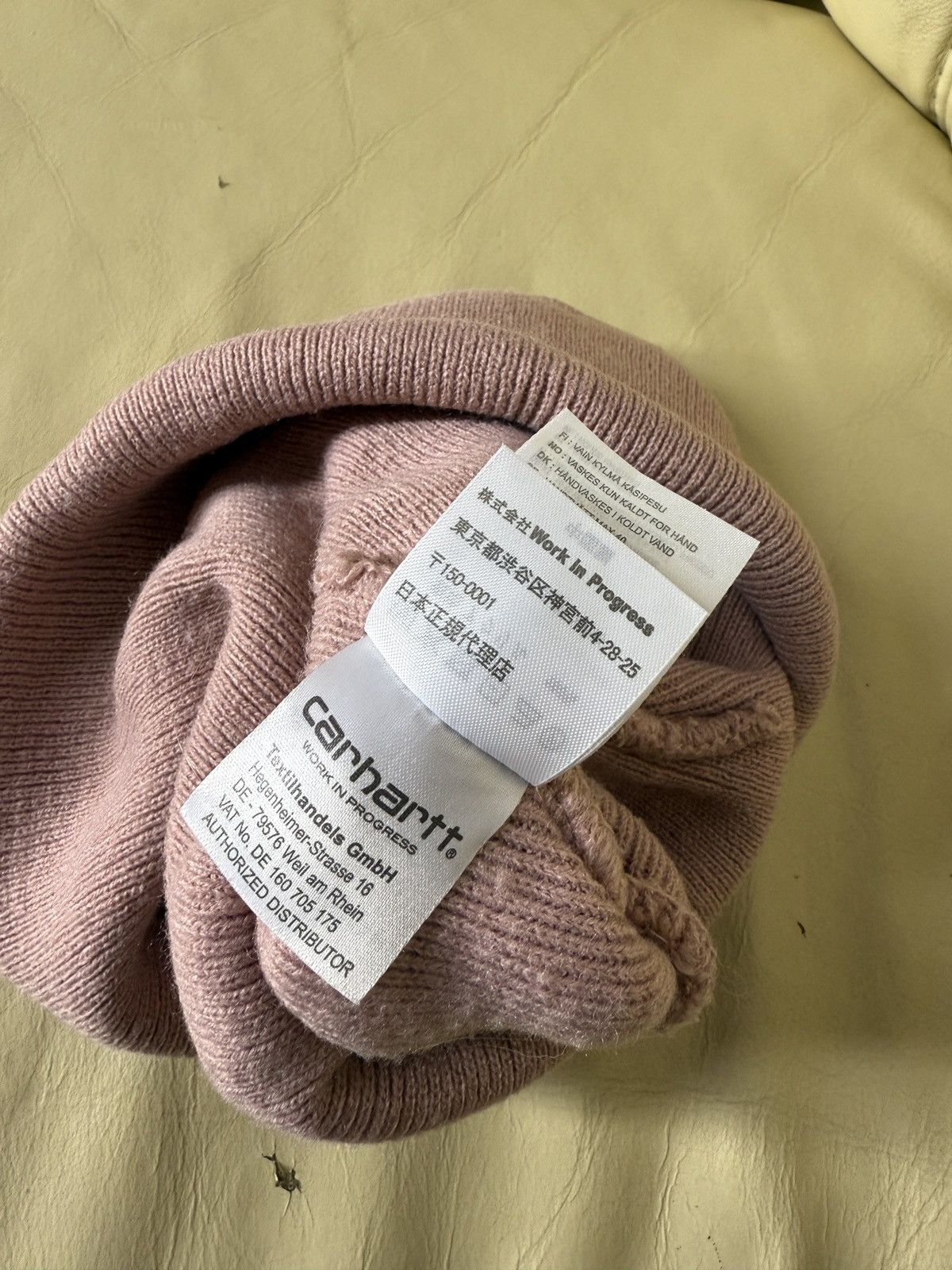 Carhartt Wip Carhartt WIP Pink Beanie Hat Size ONE SIZE - 6 Thumbnail
