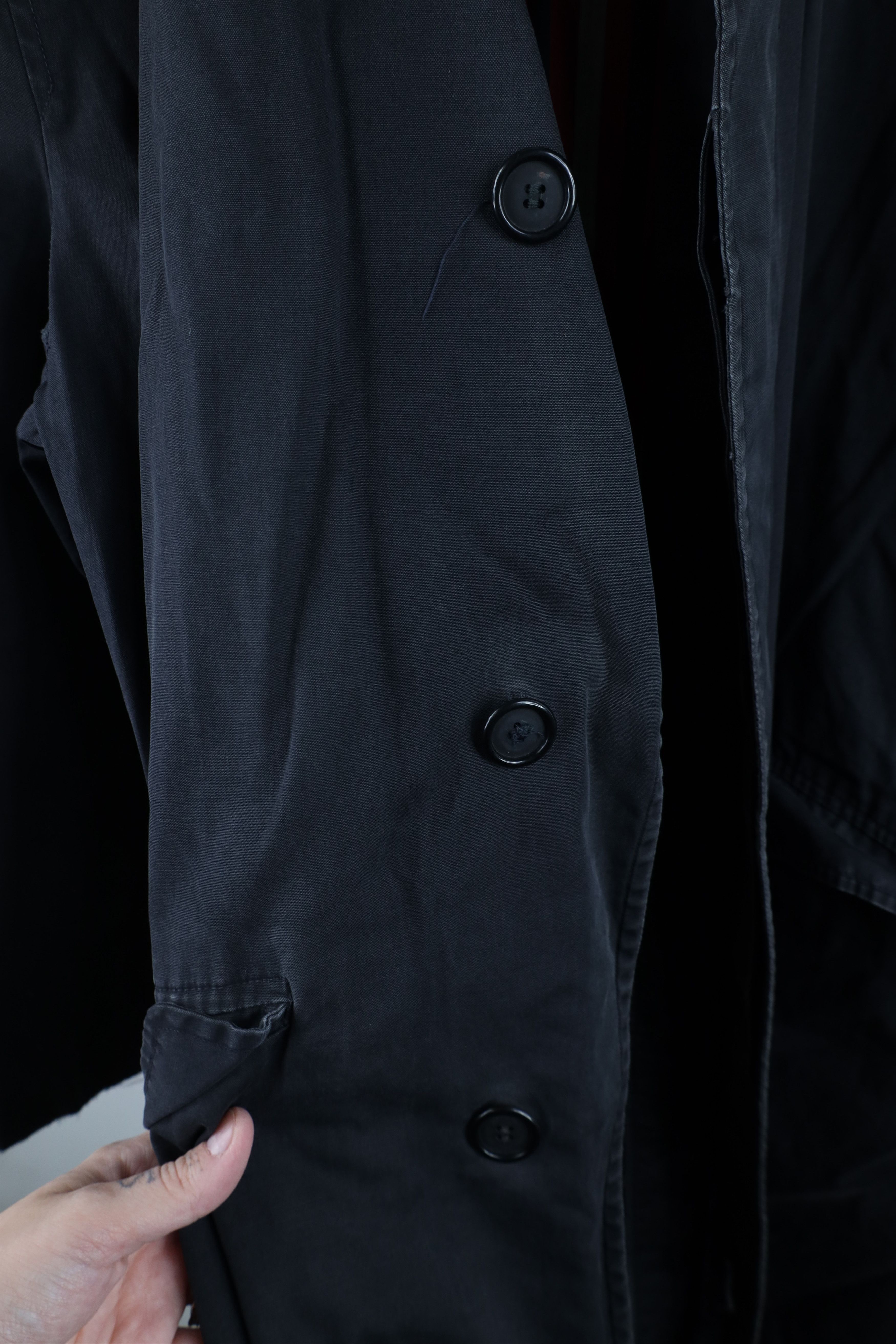 Vintage Vintage 50s 60s Streetwear Trench Coat Rain Jacket Black USA Size US XXL / EU 58 / 5 - 9 Thumbnail
