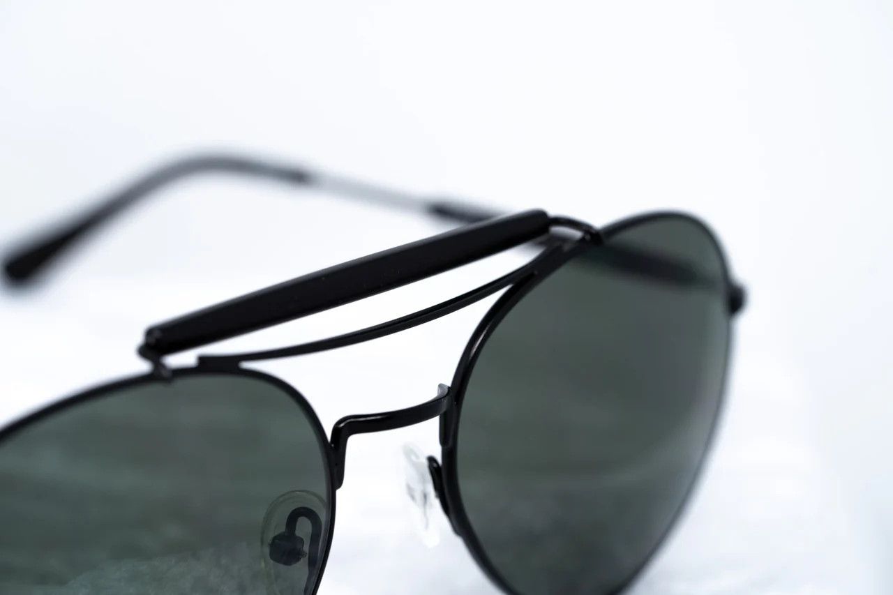 Yohji Yamamoto Yohji Yamamoto Sunglasses Round Black and Grey Size ONE SIZE - 9 Thumbnail