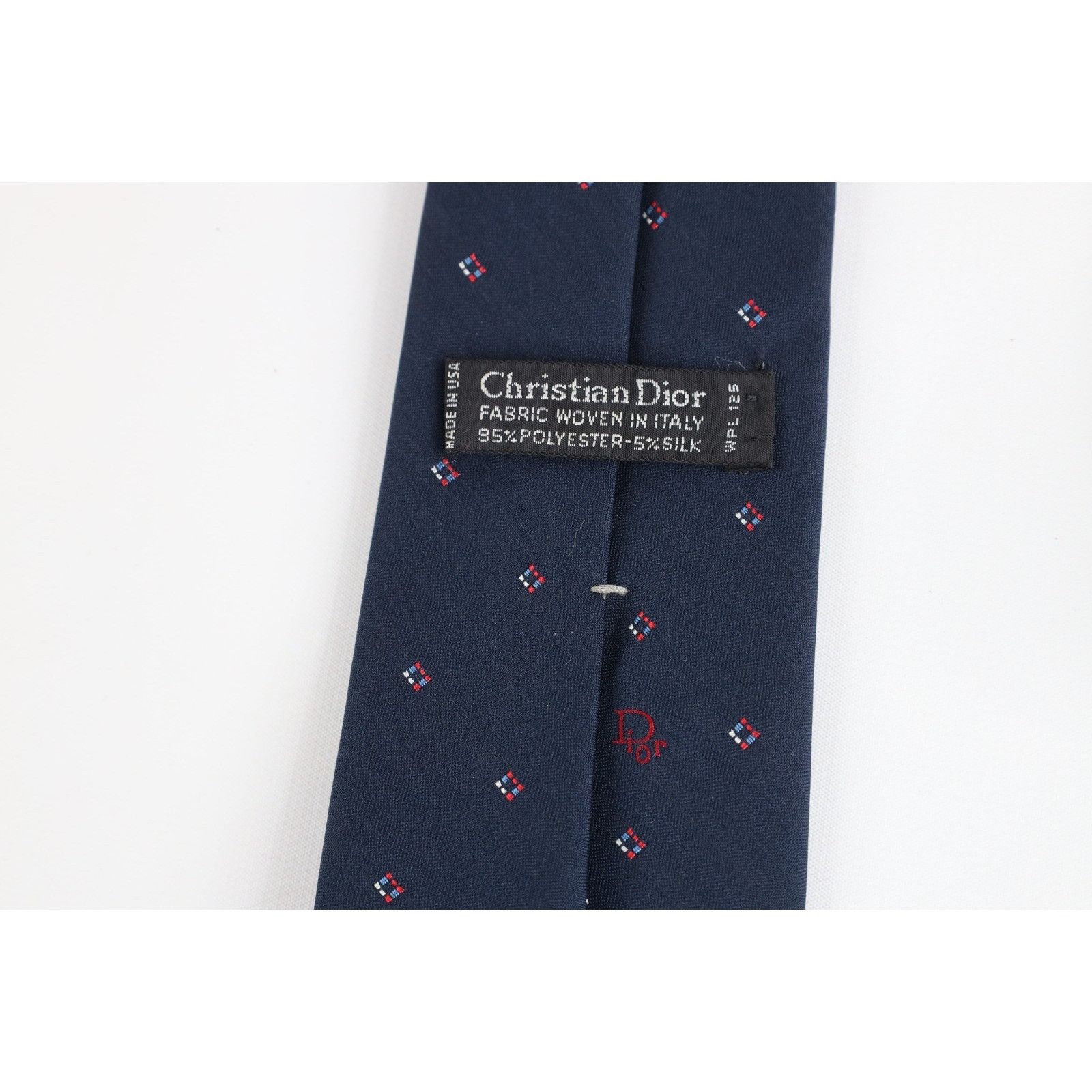 Christian Dior Monsieur Vintage 90s Christian Dior Spell Out Geometric Neck Tie Size ONE SIZE - 6 Thumbnail