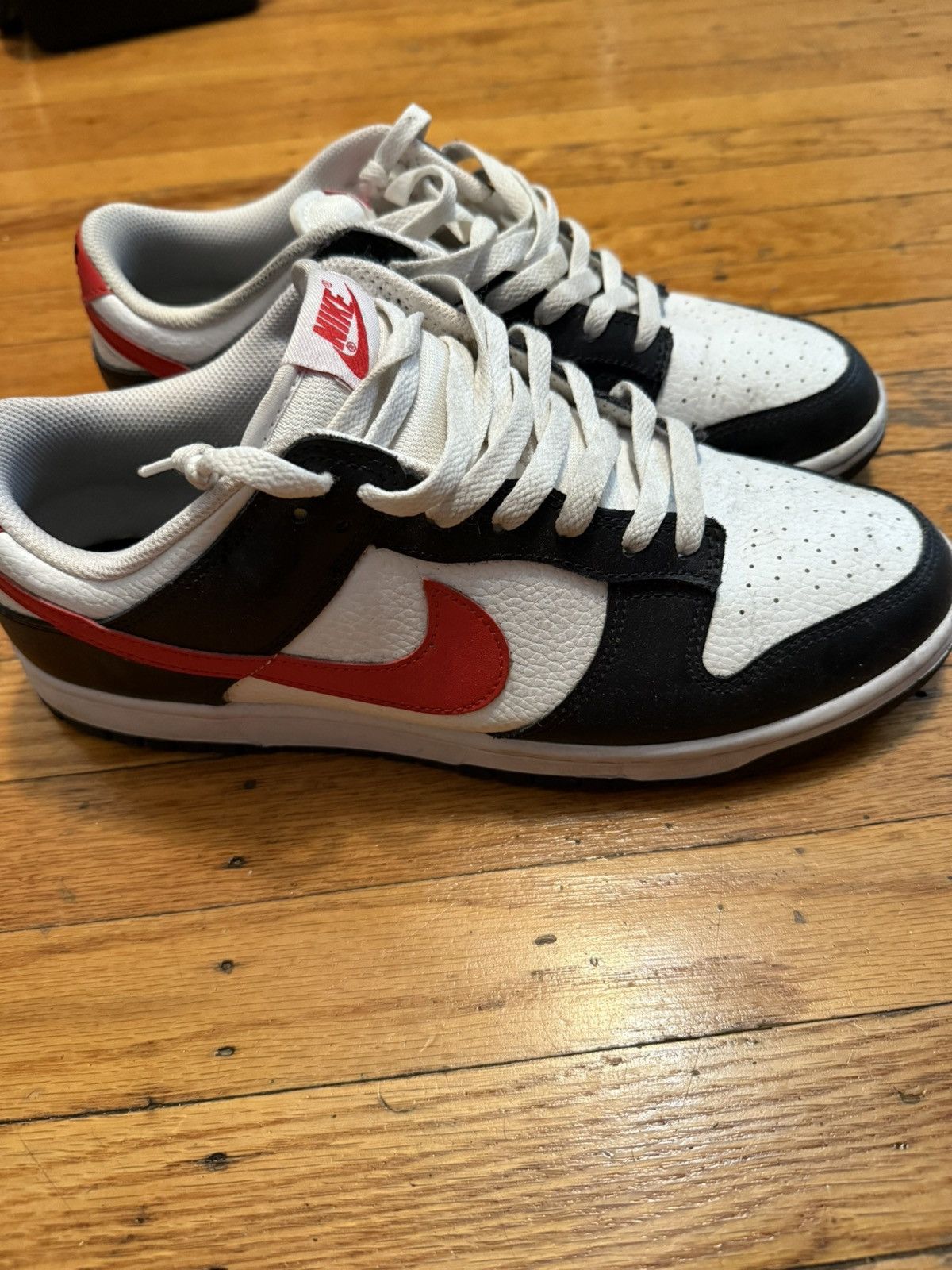 Nike Nike Dunk Low ‘Black White Red’ Size US 11 / EU 44 - 5 Thumbnail