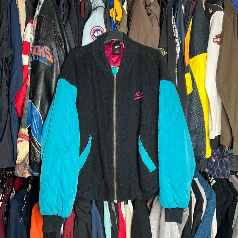 Jordan Brand × Nike × Vintage jacket varsity baseball Nike Jordan vintage M Size US M / EU 48-50 / 2 - 2 Thumbnail