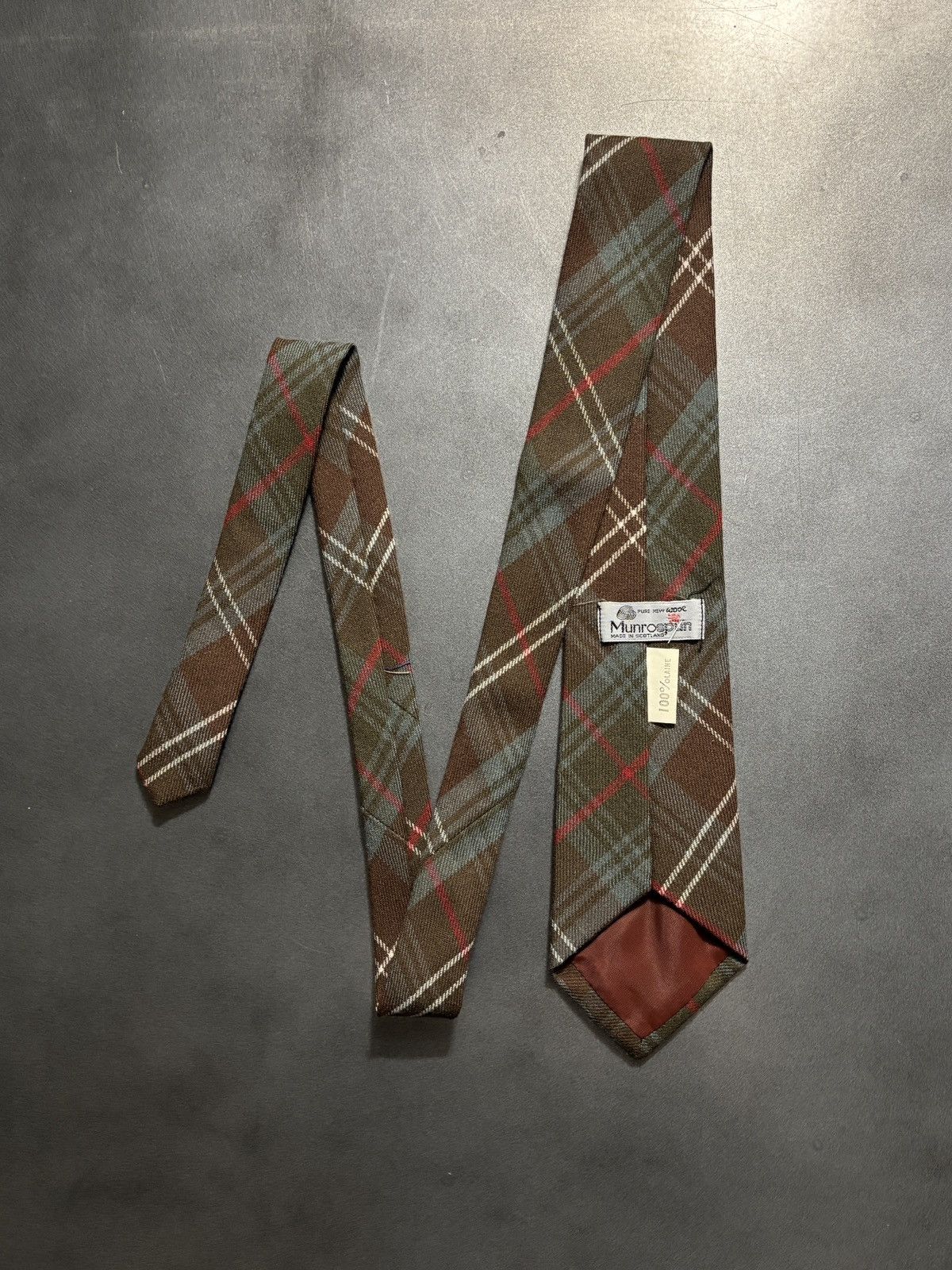 Vintage Made in Scotland Vintage Wool Tie Necktie Plaid Size ONE SIZE - 3 Thumbnail