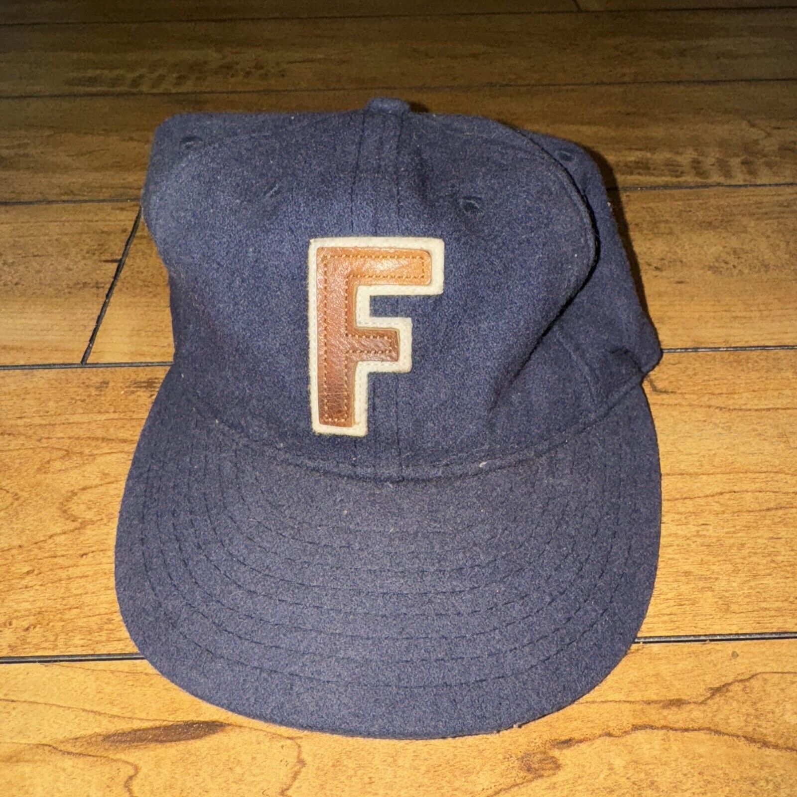 Japanese Brand × Vintage Wool Fielders Choice Strap Back Navy Blue Adjustable Hat USA Size ONE SIZE - 1 Thumbnail