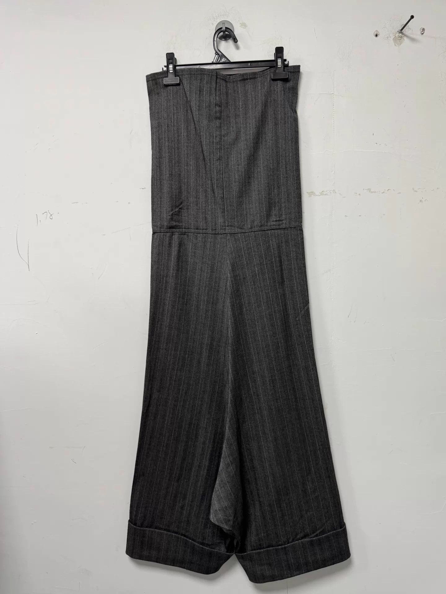 Junya Watanabe JUNYA WATANABE striped bustier gray jumpsuit S Size 26" / US 2 / IT 38 - 2 Thumbnail