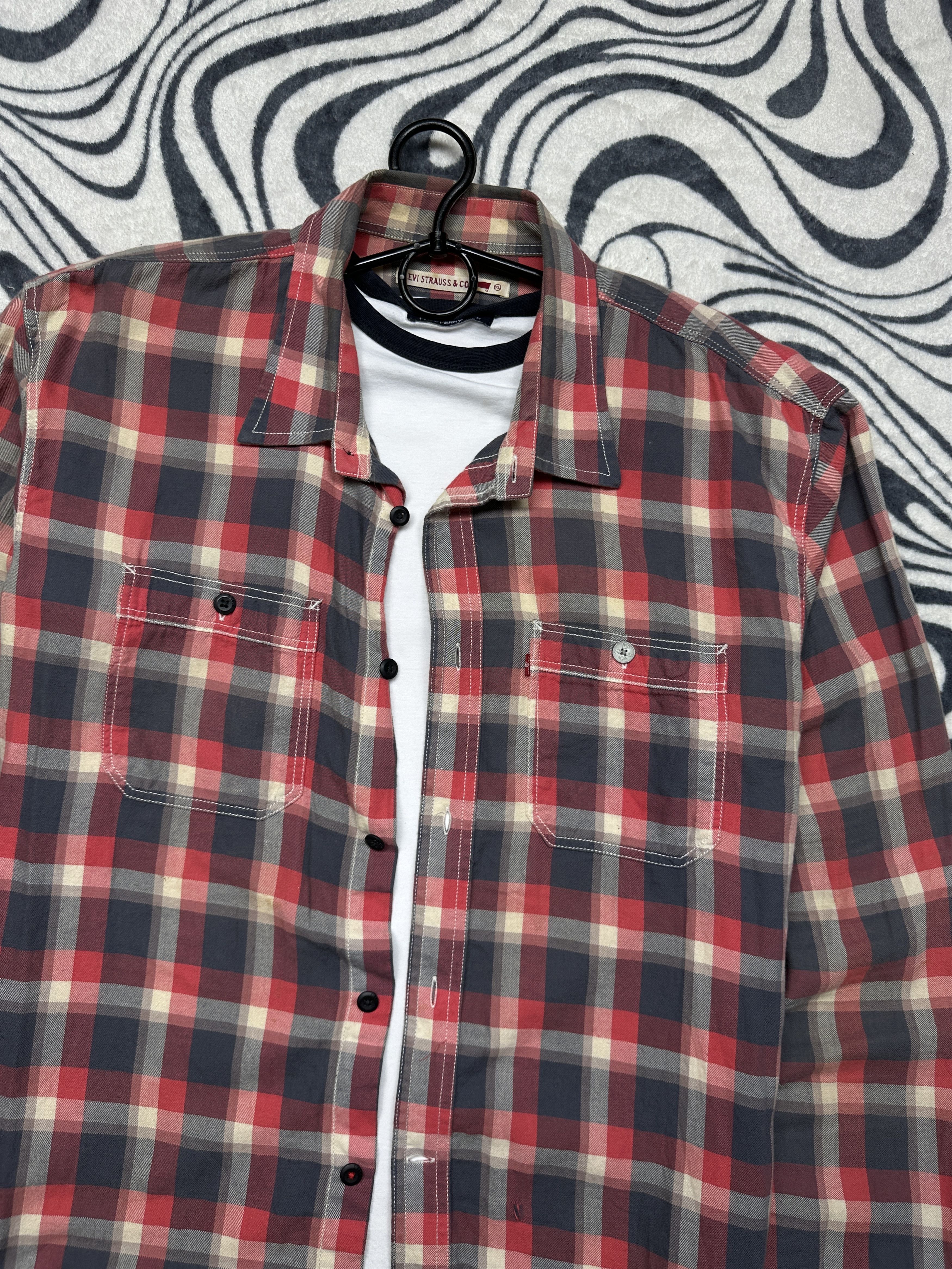 Levi's Levi's Vintage Mens Flannel Plaid Shirt Size US XL / EU 56 / 4 - 2 Thumbnail