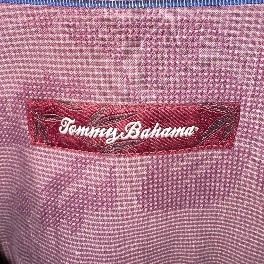 Tommy Bahama Burgundy Tommy Bahama Silk L/S Button Down Shirt Size L Size US L / EU 52-54 / 3 - 2 Thumbnail