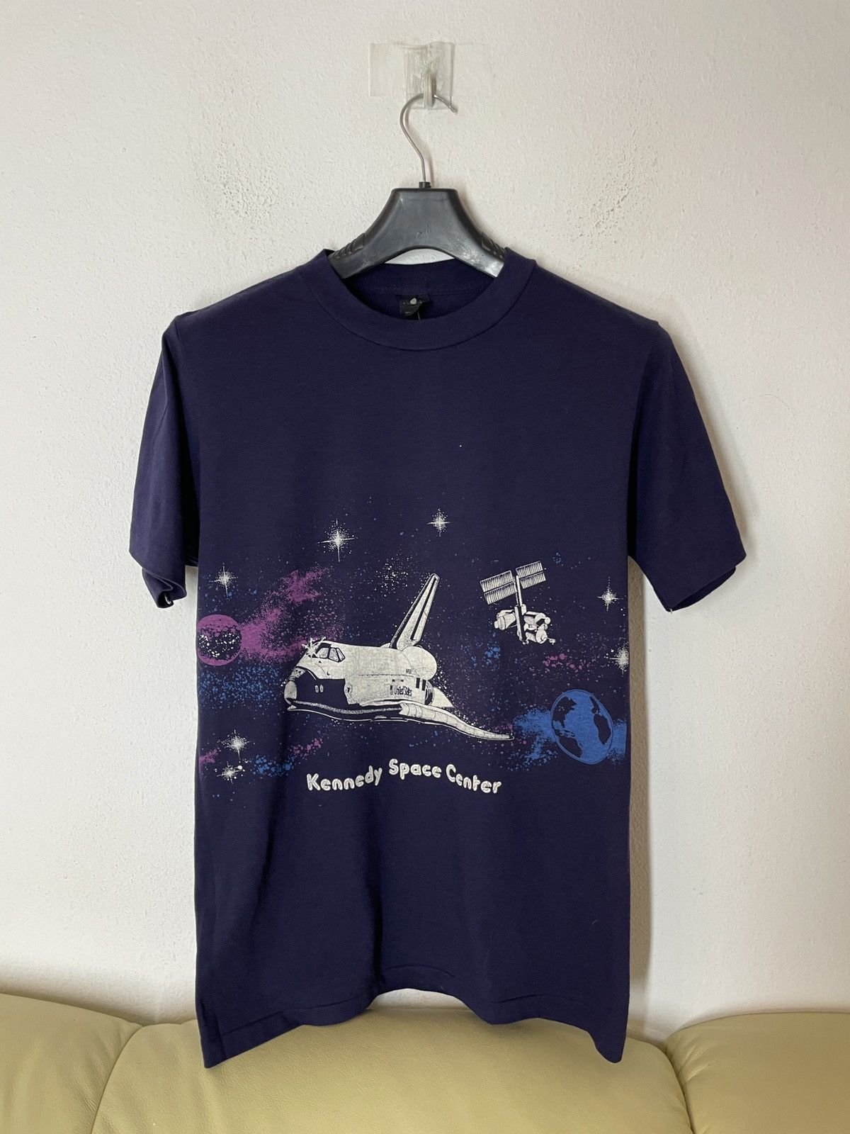 Anvil NWT Vintage 90s Kennedy Space Center T Shirt Tee Size US M / EU 48-50 / 2 - 1 Thumbnail