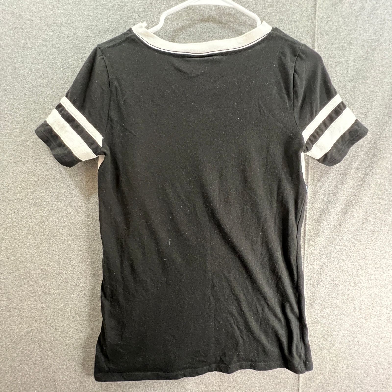 Pink PINK Shirt Women Size XS Black Short Sleeve Casual Size XS / US 0-2 / IT 36-38 - 2 Thumbnail