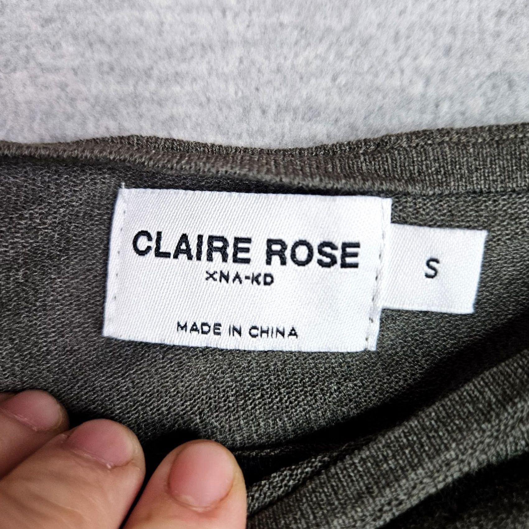 Vintage Claire Rose Women's Shirt Small Olive Cowl Neck Long Sleeve Ruched Top Size S / US 4 / IT 40 - 2 Thumbnail