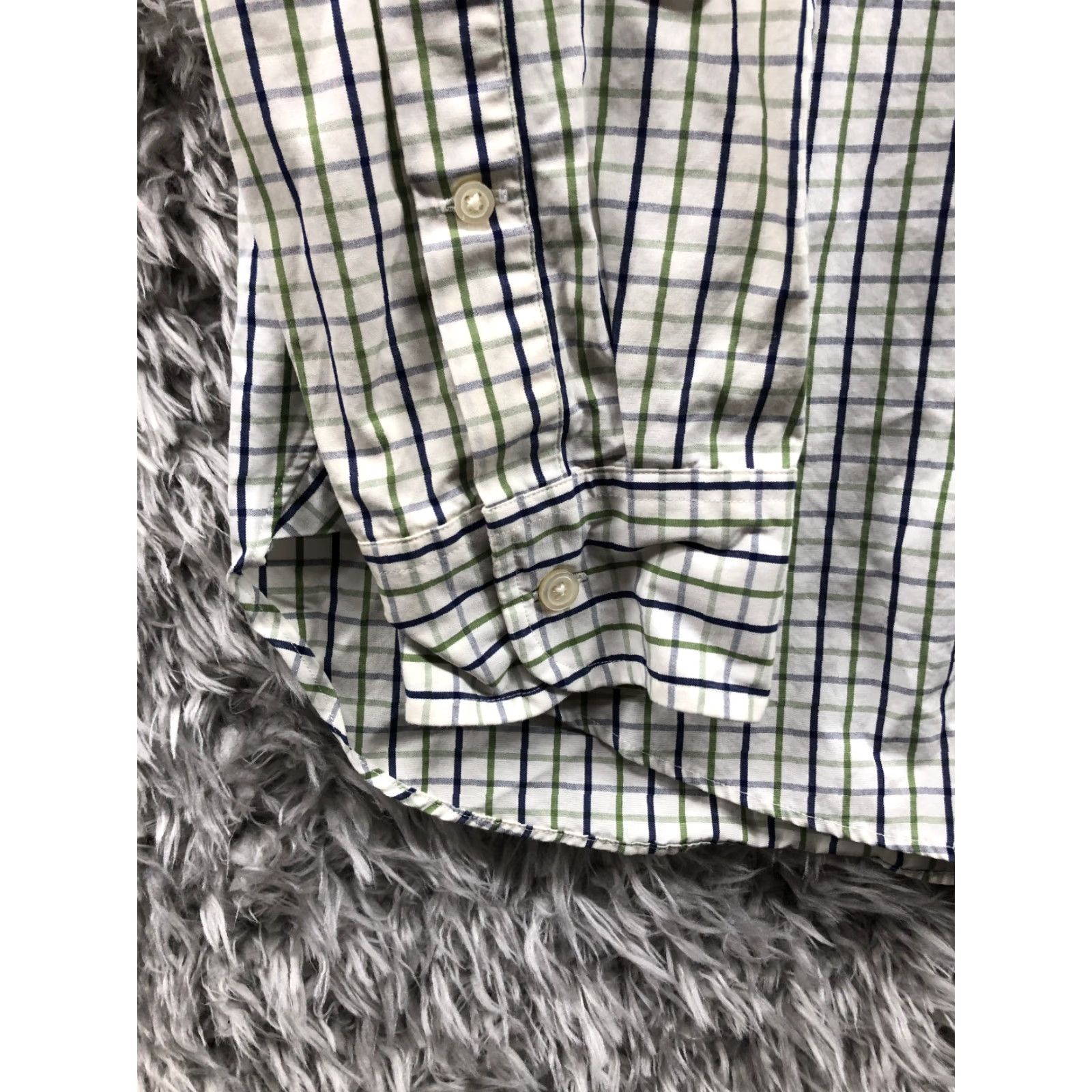 J.Crew J.Crew Shirt L Mens White Striped Long Sleeve Spread Collar Shirt Size US L / EU 52-54 / 3 - 2 Thumbnail