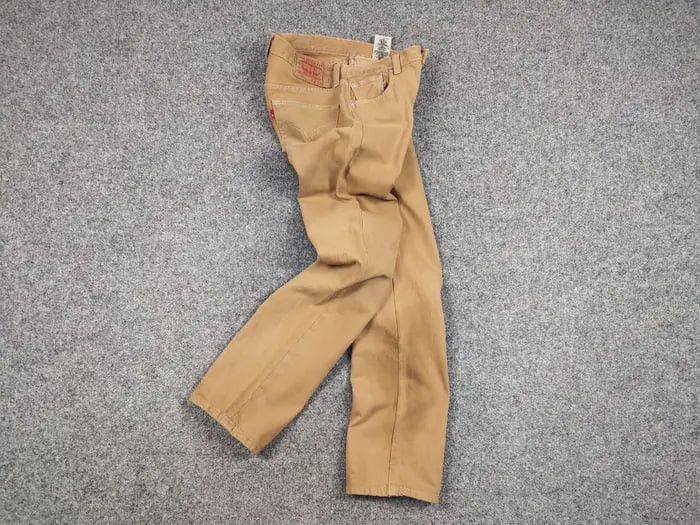 Levi's Vintage 90's Levi’s 501 Beige Faded Denim Jeans Pants Size US 30 / EU 46 - 16 Thumbnail