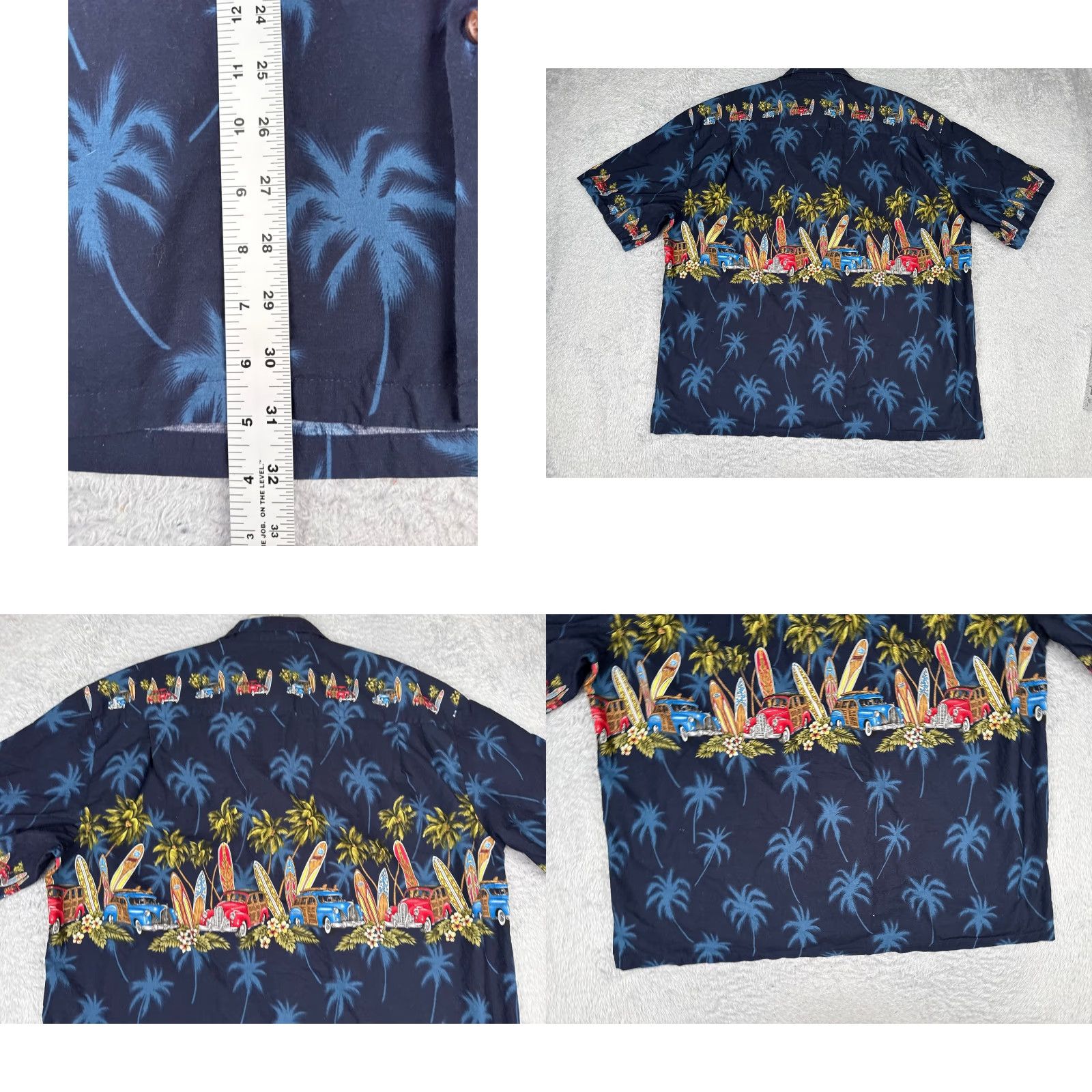 Vintage Pacific Legend Shirt Men 3XL Blue Floral Hawaiian Cars Sleeve Short Button-Up Collar Spread Vintage: No Size US XXL / EU 58 / 5 - 9 Thumbnail