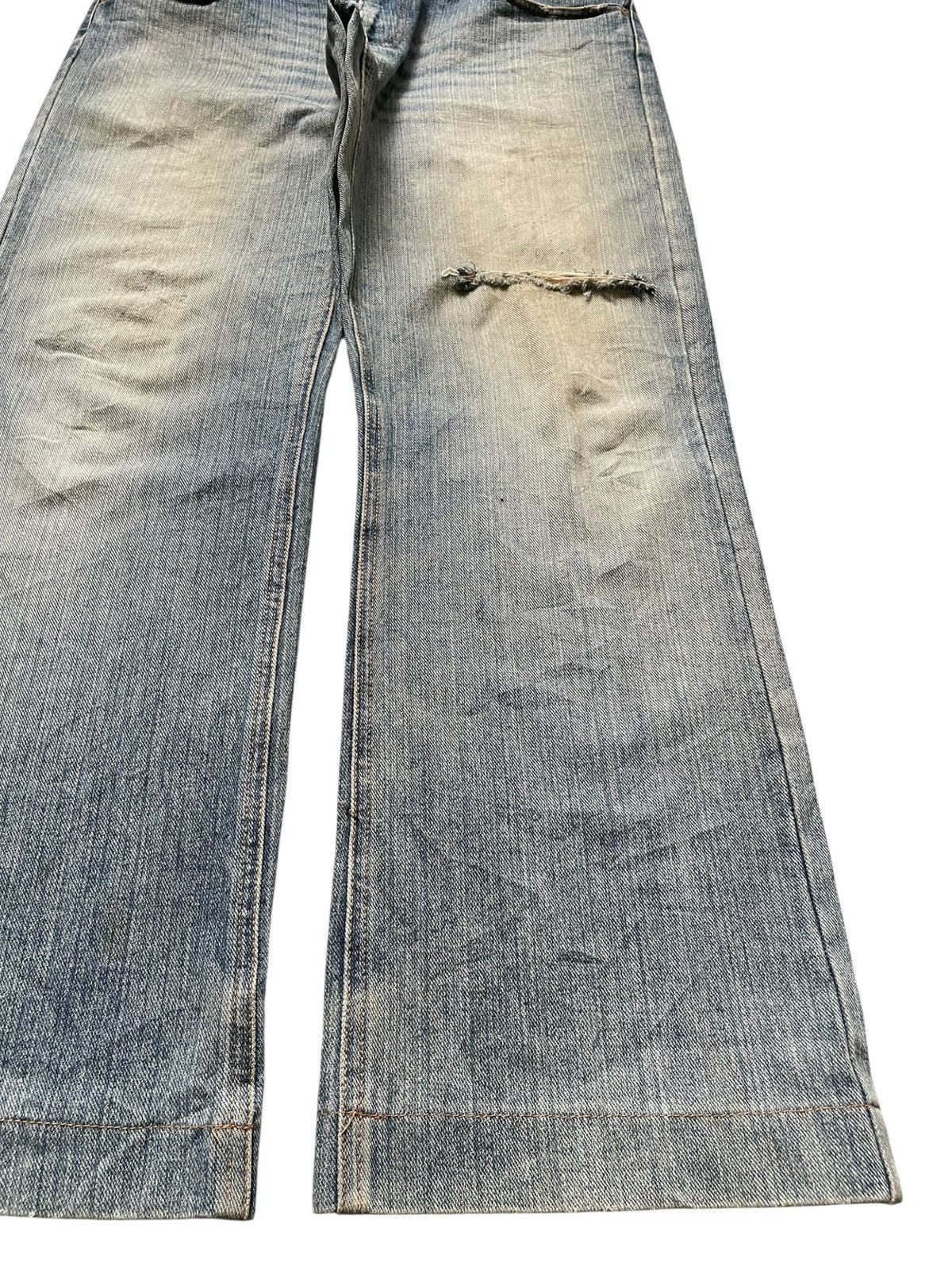 Japanese Brand Vintage Japanese Brand Mud Wash Distressed Loose Baggy Jeans Size US 34 / EU 50 - 7 Thumbnail