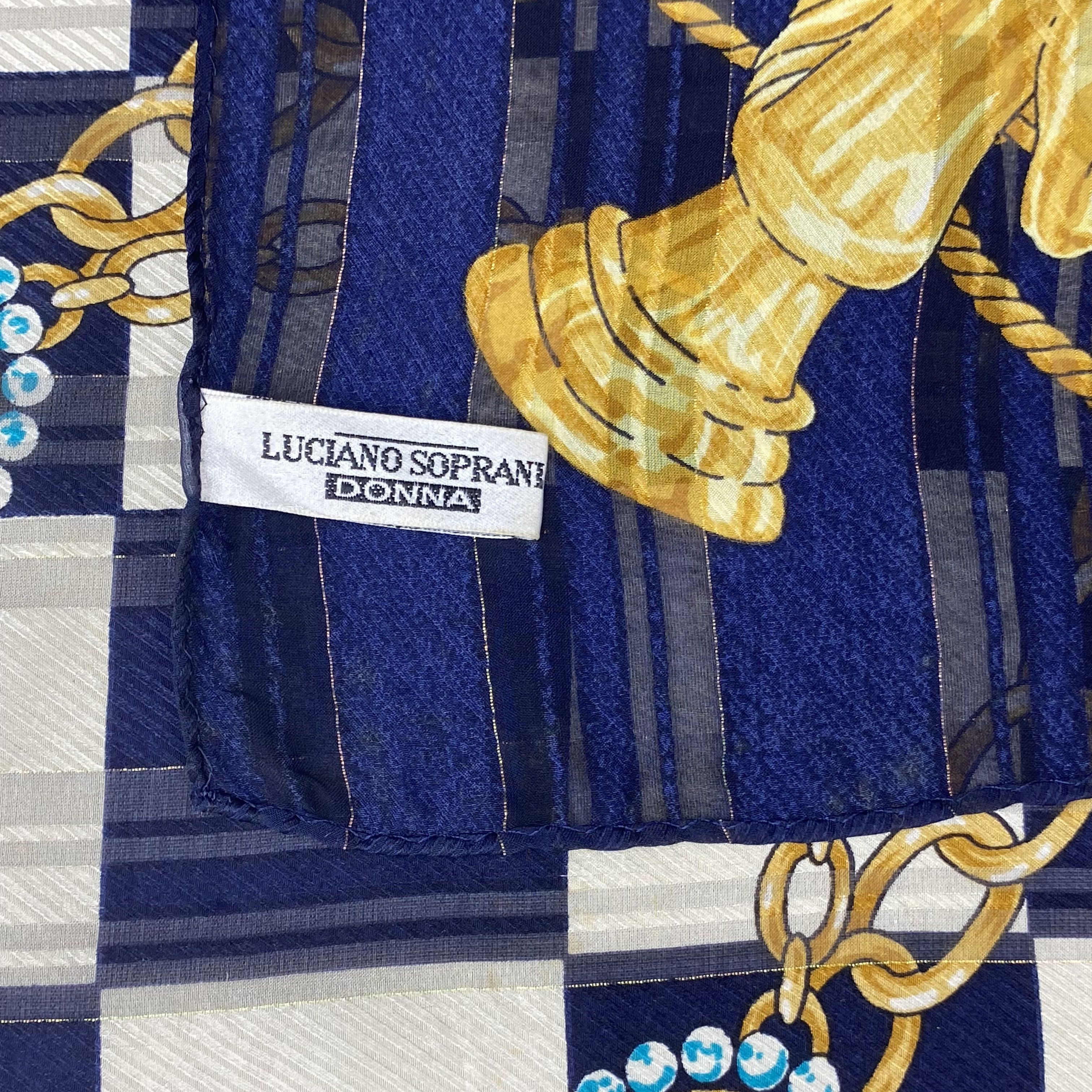 Japanese Brand Vintage Luciano Soprani SILK Scarf Twill Stole Wraps Scarves Size ONE SIZE - 12 Thumbnail