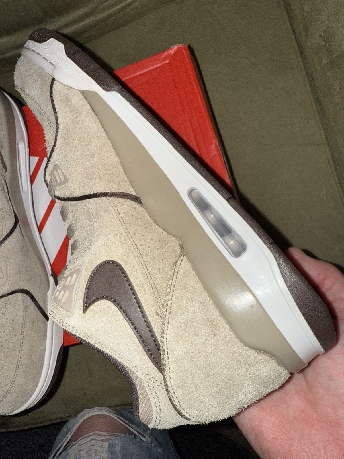 Nike Nike Air Flight ‘89 Low Khaki Suede, w/OG Box, NEW size 11 Size US 11 / EU 44 - 20 Thumbnail