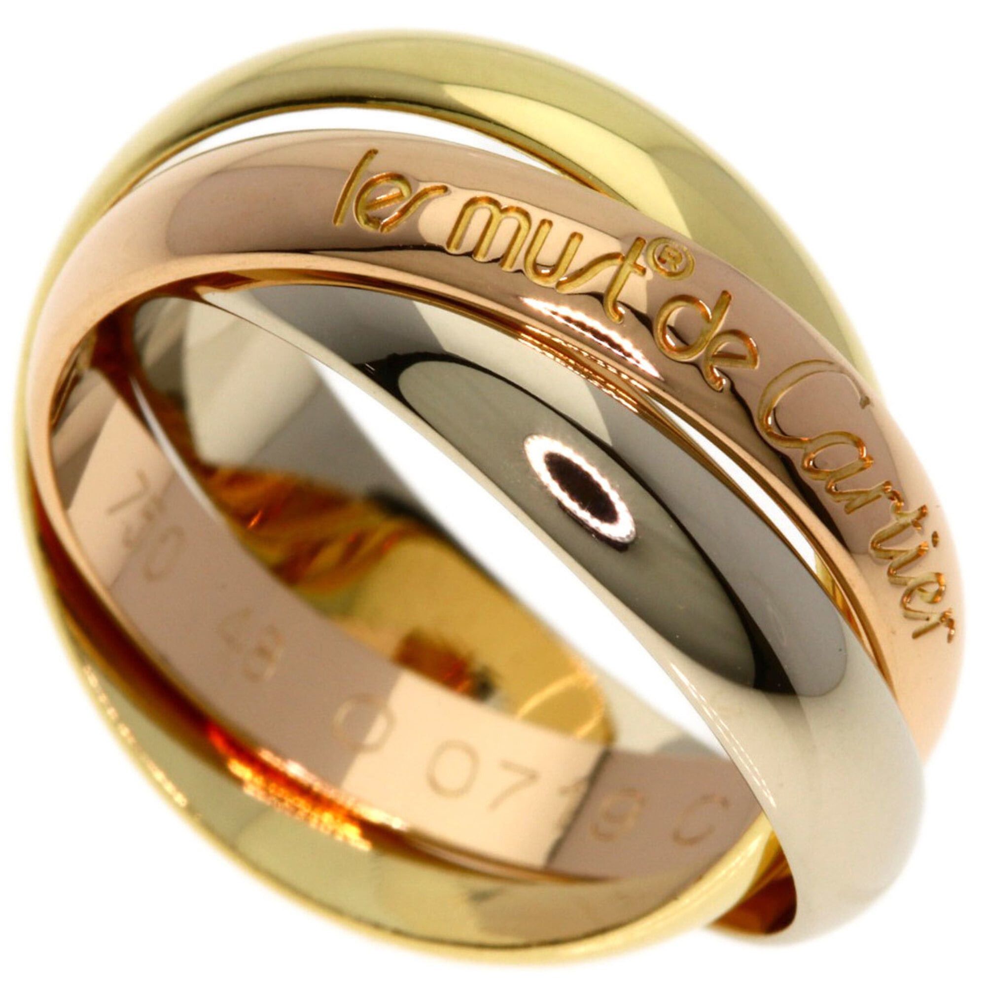 Cartier Cartier Trinity #48 Ring - 18K Yellow Gold/18K Pink White Gold Women's CARTIER Size ONE SIZE - 1 Thumbnail