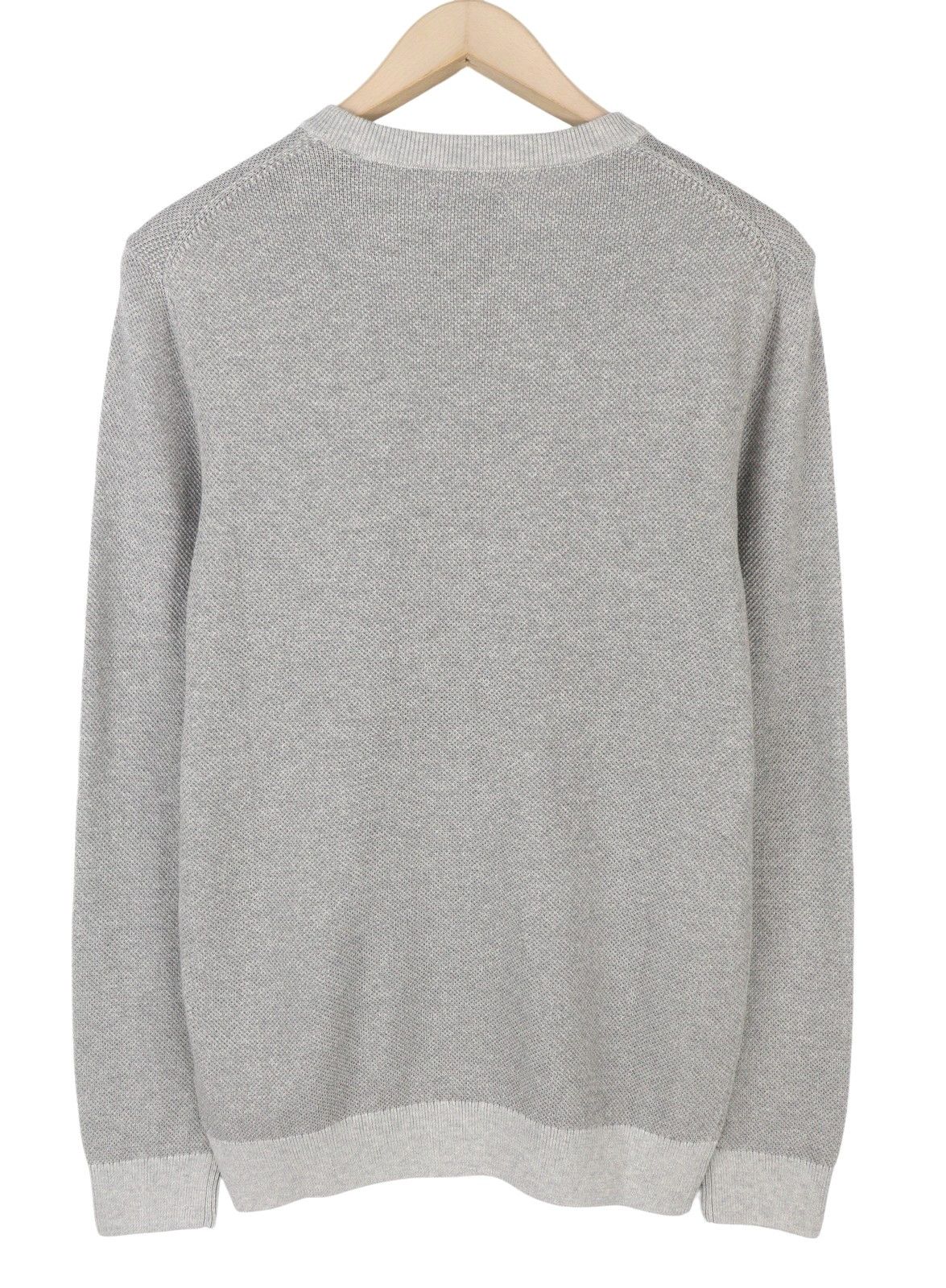 Gant MULTI TEXTURE PIQUE C-NECK S Light Grey Knit Jumper 87316 Size US S / EU 44-46 / 1 - 2 Thumbnail