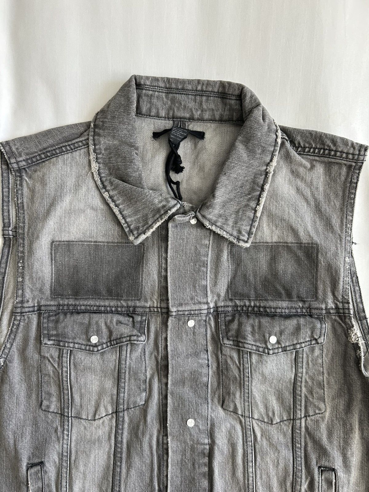 Ksubi Ksubi Denim Vest Hypnosis Cut Off Distressed Decal Size US L / EU 52-54 / 3 - 3 Thumbnail