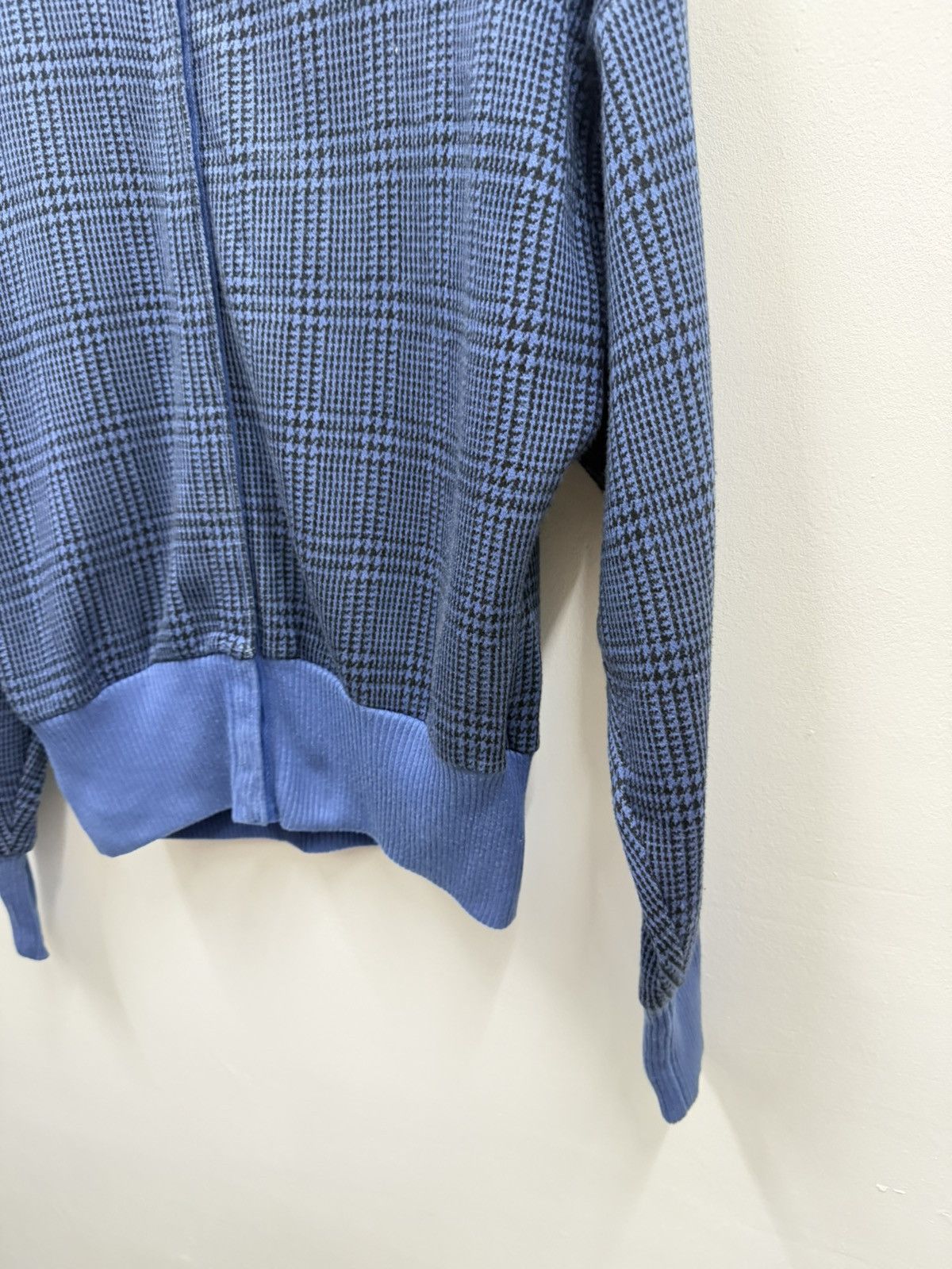 Norma Kamali Norma Kamali Blue Plaid Snap Button Sweater Size M / US 6-8 / IT 42-44 - 7 Thumbnail