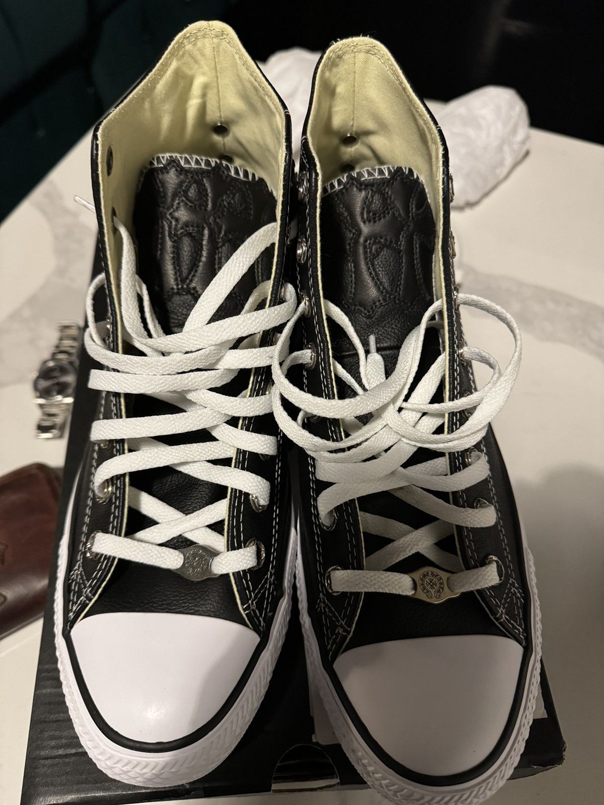 Chrome Hearts Chrome Hearts Converse Size US 11.5 / EU 44-45 - 3 Thumbnail