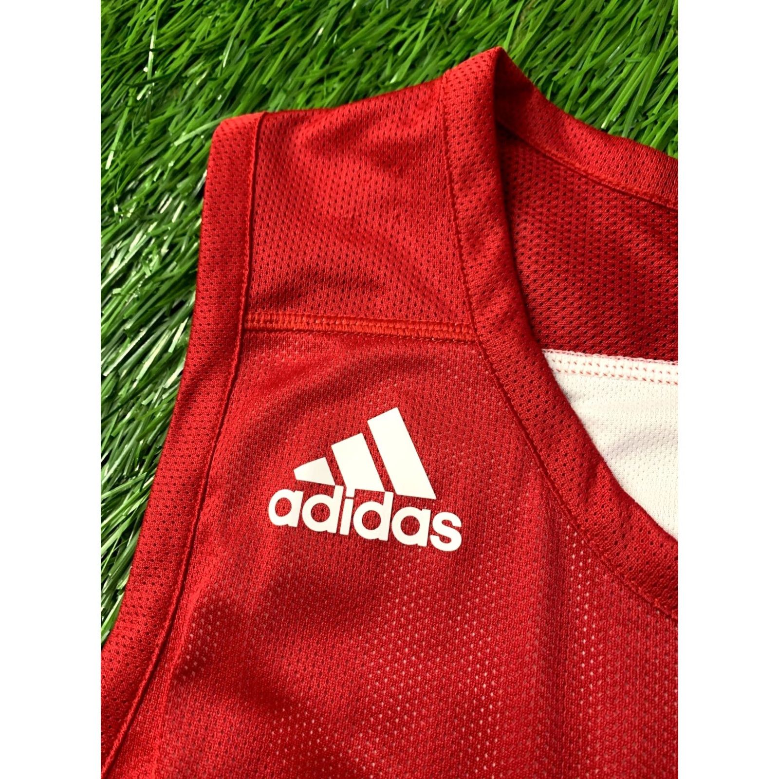 Adidas ADIDAS 2019 BASKETBALL TANK VEST JERSEY SHIRT RED WHITE XL MEN Size US XL / EU 56 / 4 - 3 Thumbnail