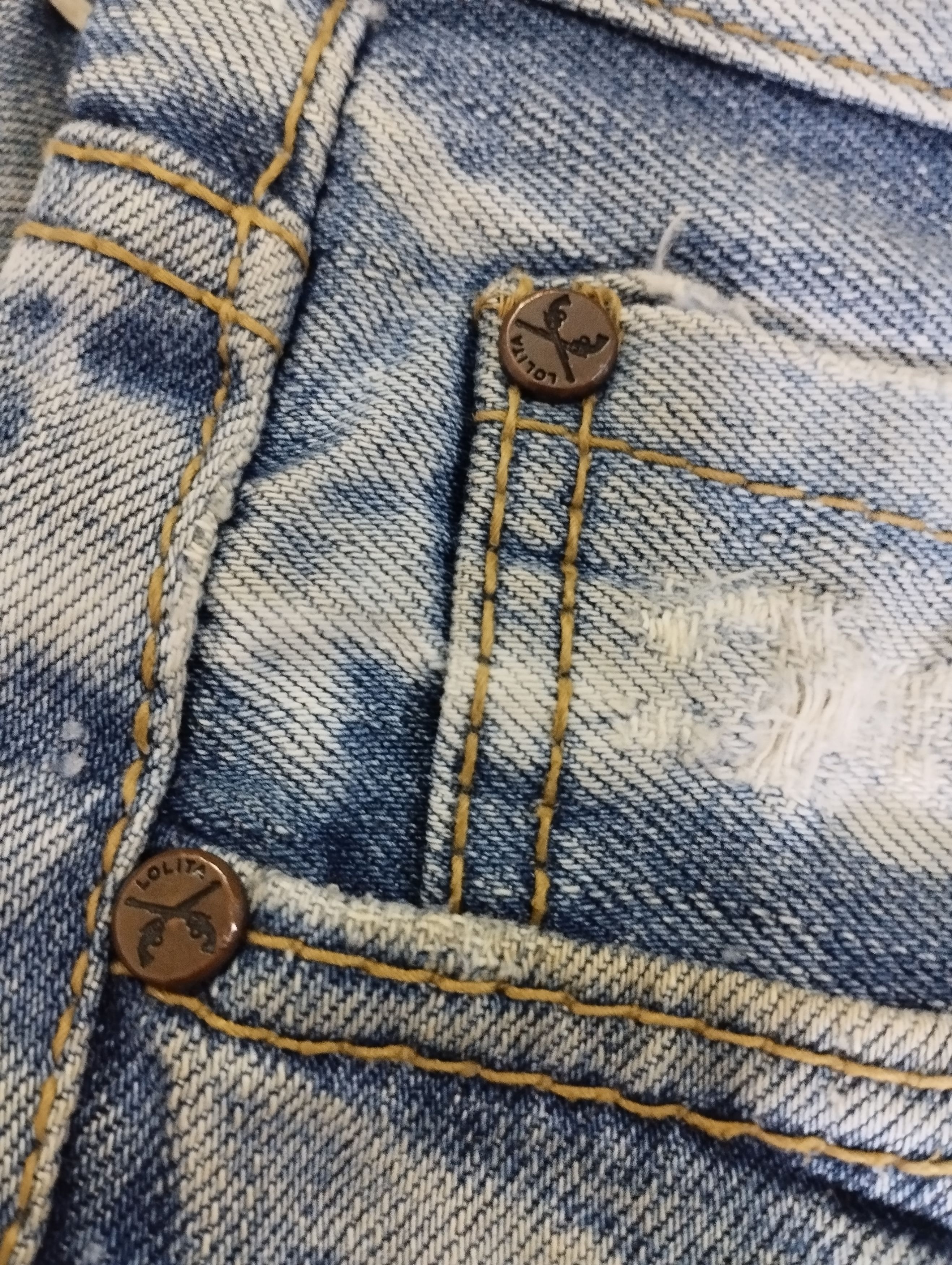 Tornado Mart Stone Wash Jeans Lolita Roargun x Yoshitomo Nara Claws Jeans Size US 31 - 7 Thumbnail