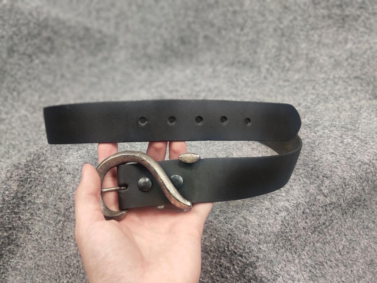 Le Grande Bleu (L.G.B.) Vintage If Six Was Nine black Logo belt LGB Opium grunge Y2K Size ONE SIZE - 9 Thumbnail