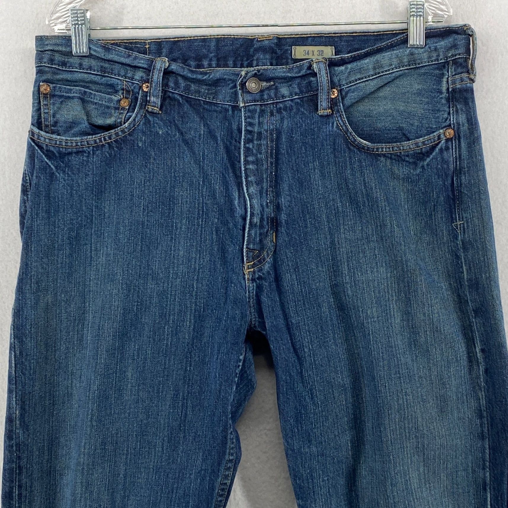POLO RALPH LAUREN Jeans Mens 34 x 28.5 Classic Fit 5-Pocket Denim Cotton Blue