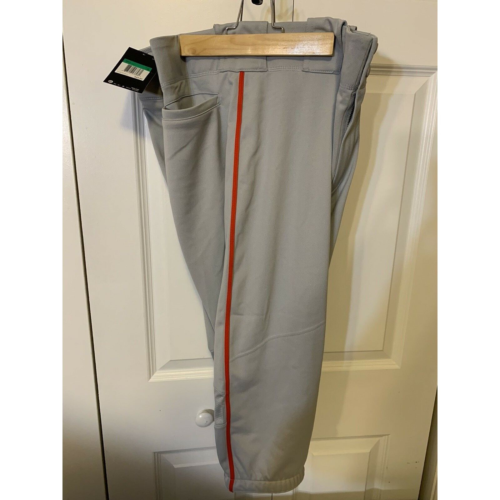 Nike New Nike BSBL Mens Baseball Pants Sz L Gray Red 747225-053 N Size US 34 / EU 50 - 4 Thumbnail