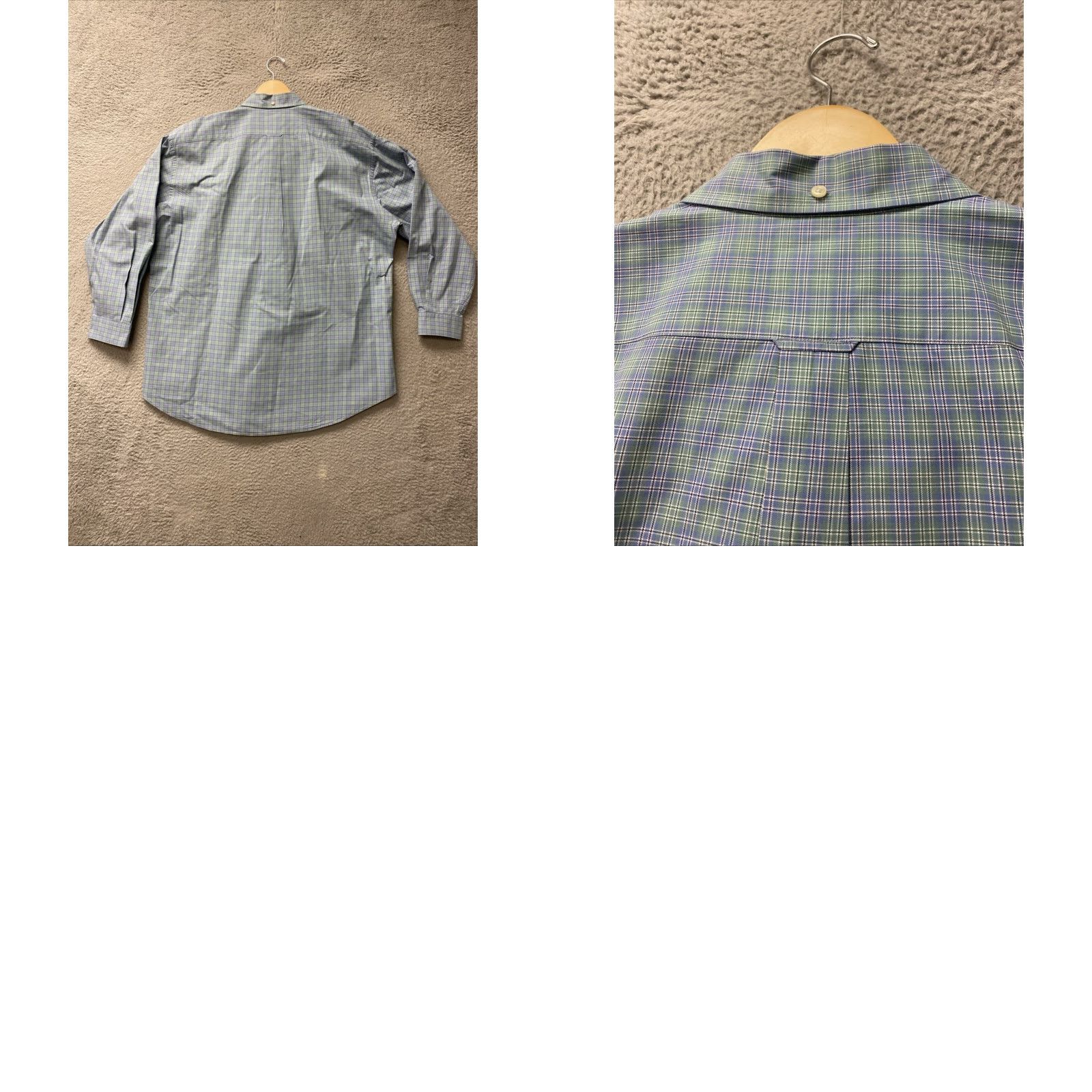 Faconnable VINTAGE Faconnable Shirt Aqua Plaid Long Sleeve XL Men's Cotton Button-Down Collared 52in Chest Early 2000s Utility Casual Wear Size US XL / EU 56 / 4 - 8 Thumbnail